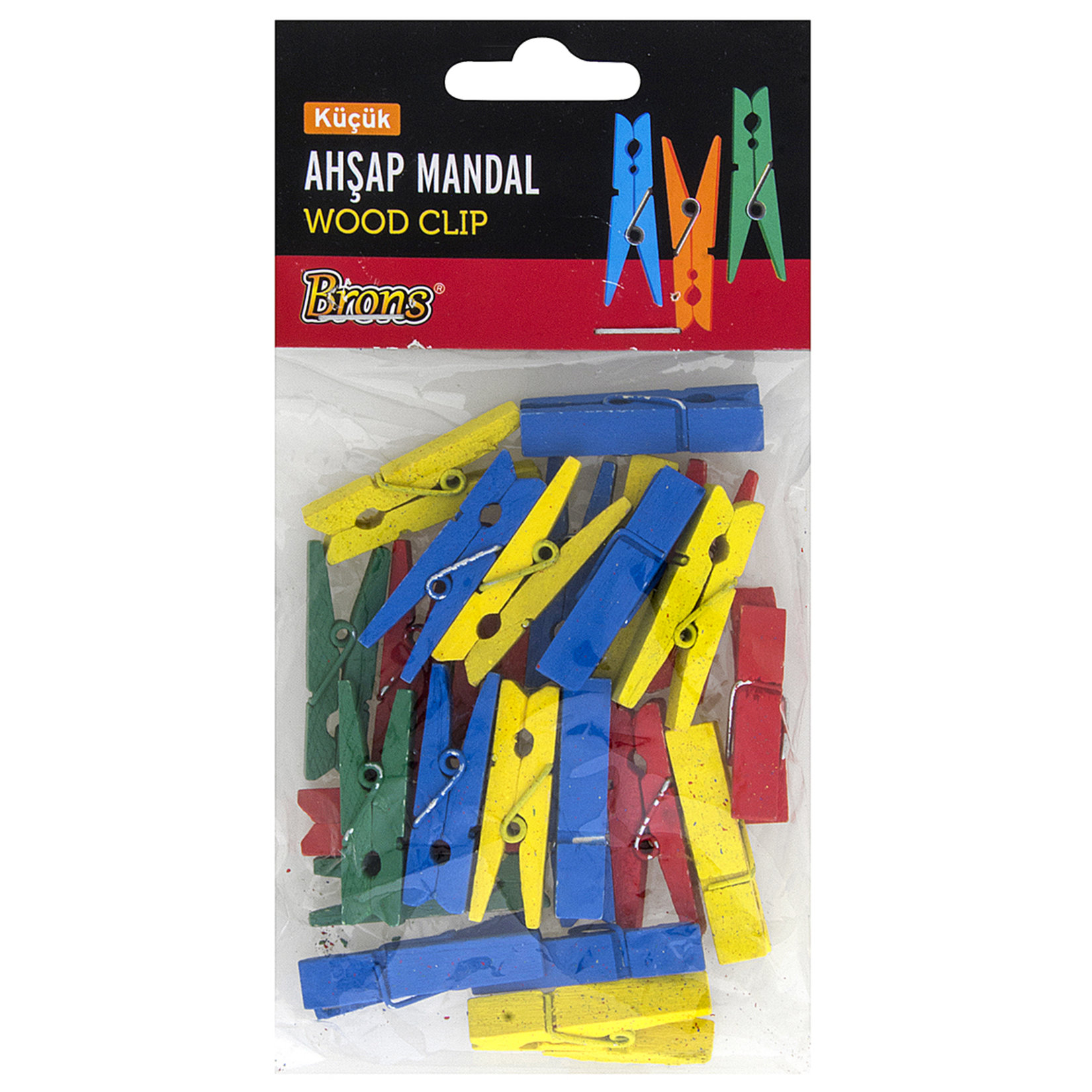 Renkli Ahşap Mandal