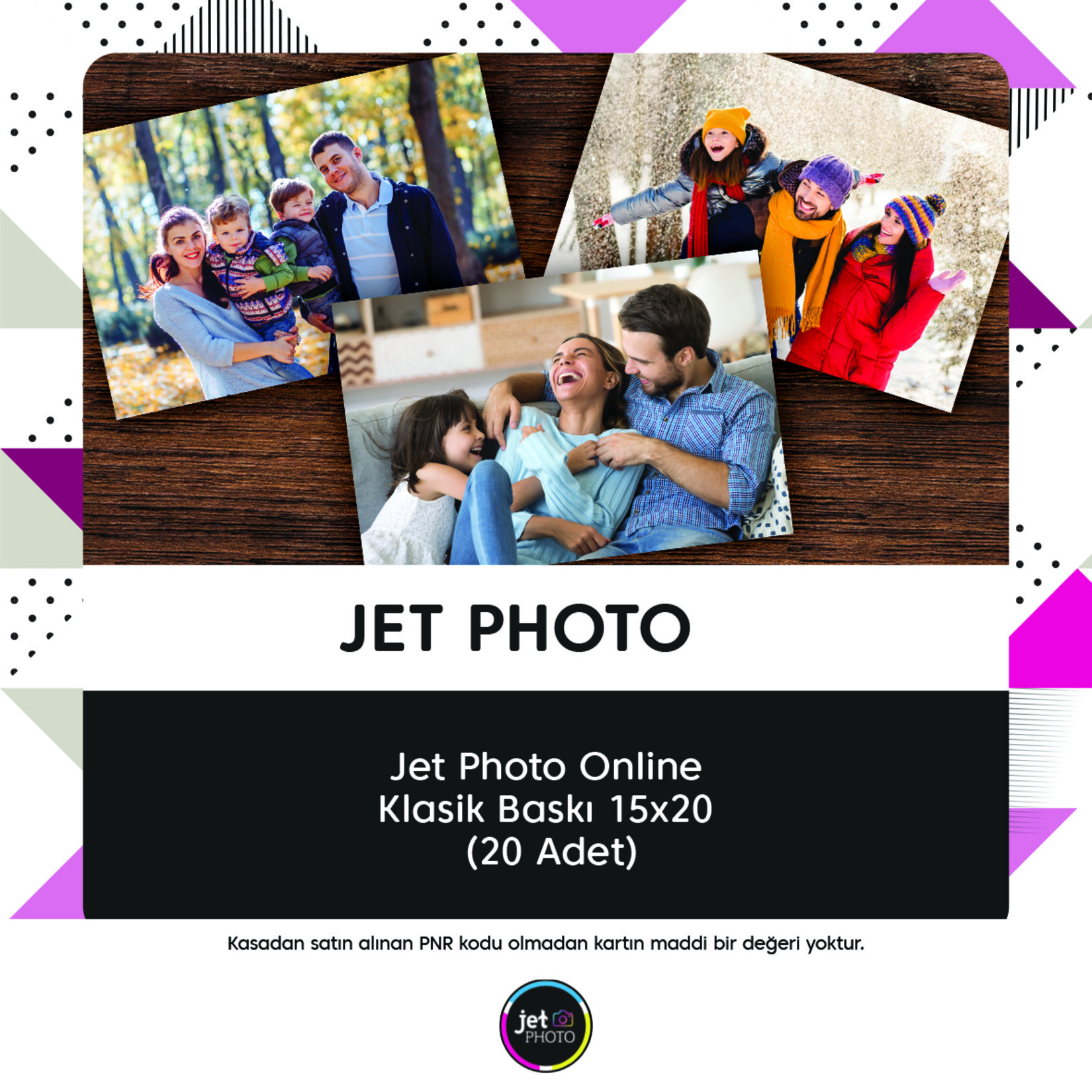 Jet Photo Onlıne Klasık Baskı 15X20 (20 Adet)