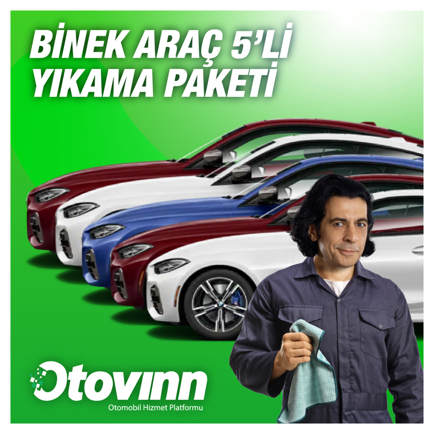 Otovınn Binek Araç 5'li Yıkama Paketi