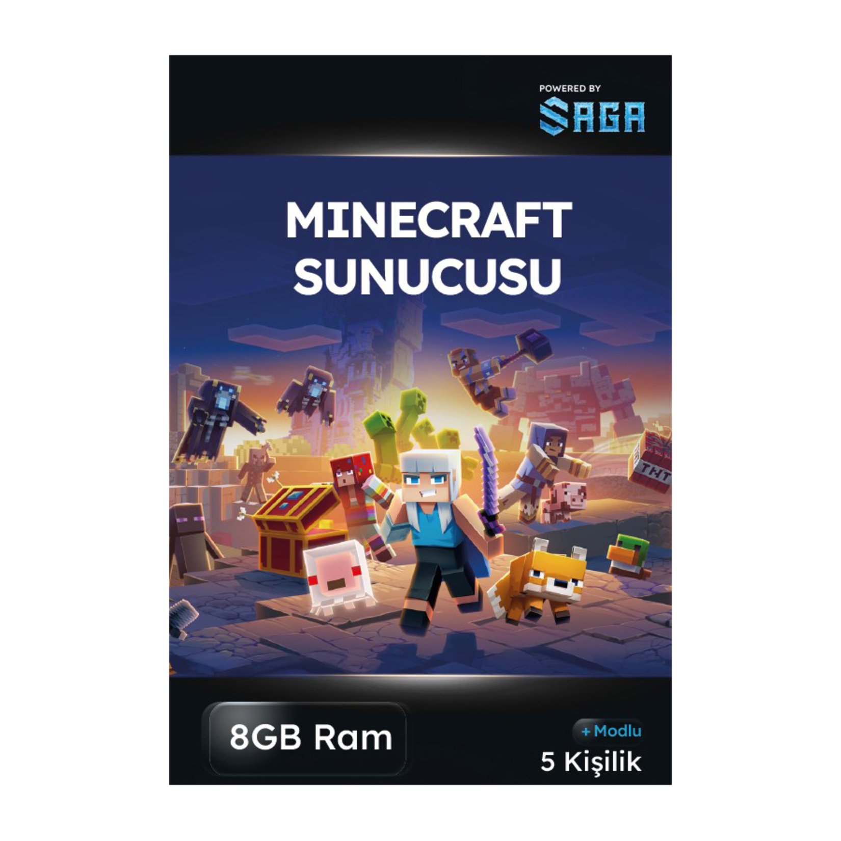 Minecraft 8 GB Ram (Modlu) Aylık Oyun Sunucusu