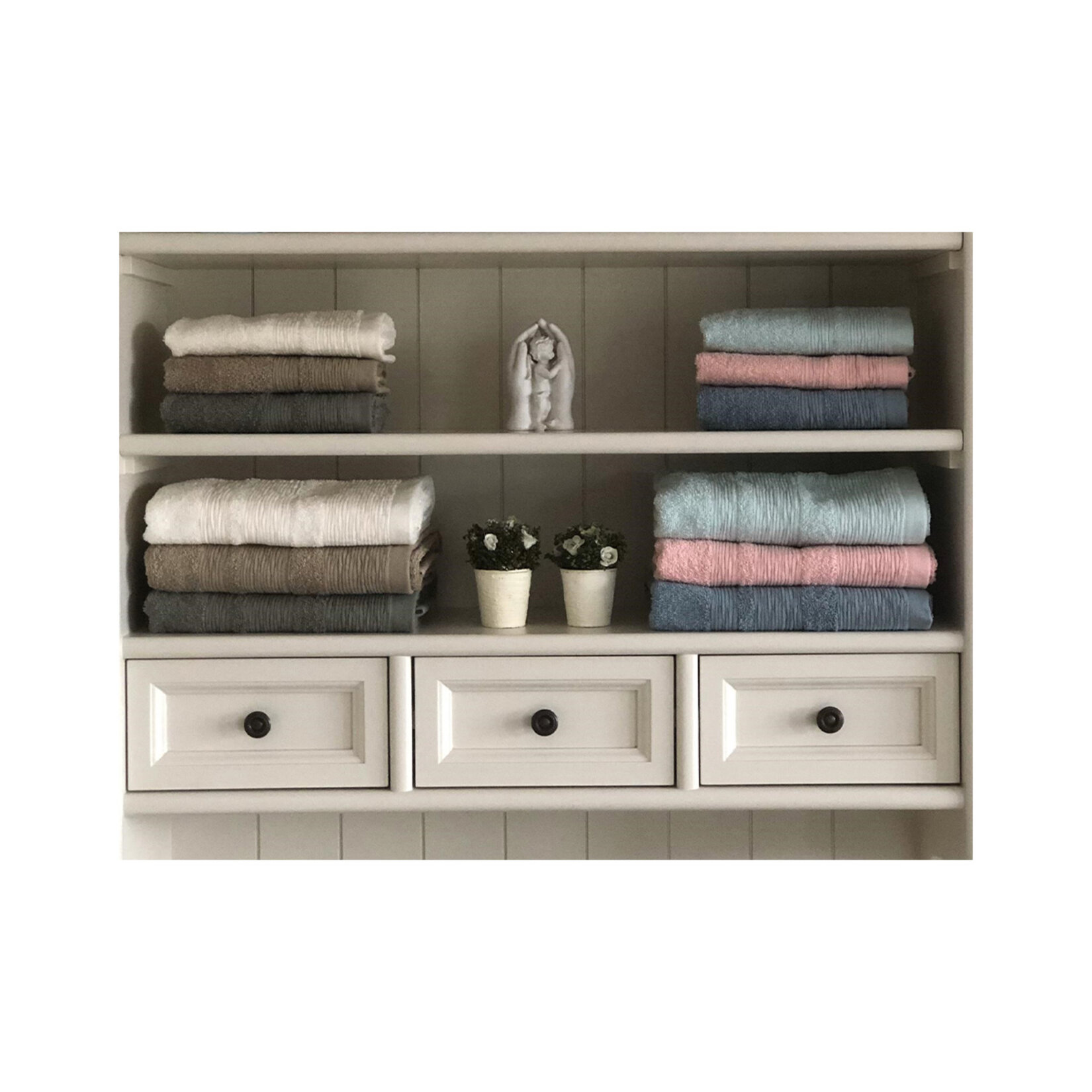 Ecos Linea Solid Armür 70X140 Havlu - Ekru - Görsel 2