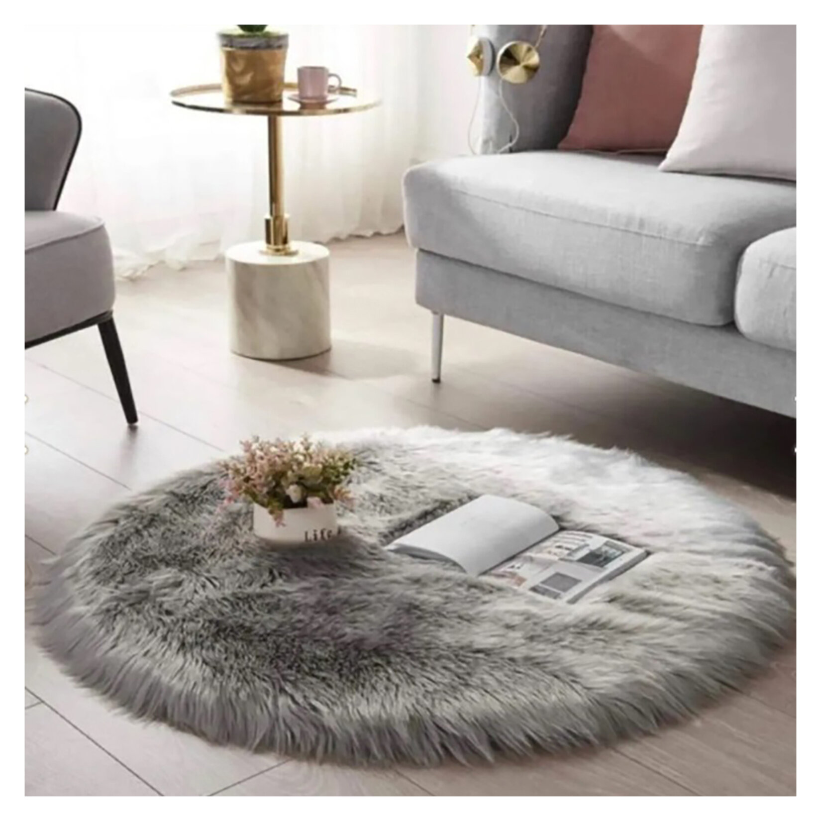 Homebasix Yuvarlak Yolluk 90x90 Cm