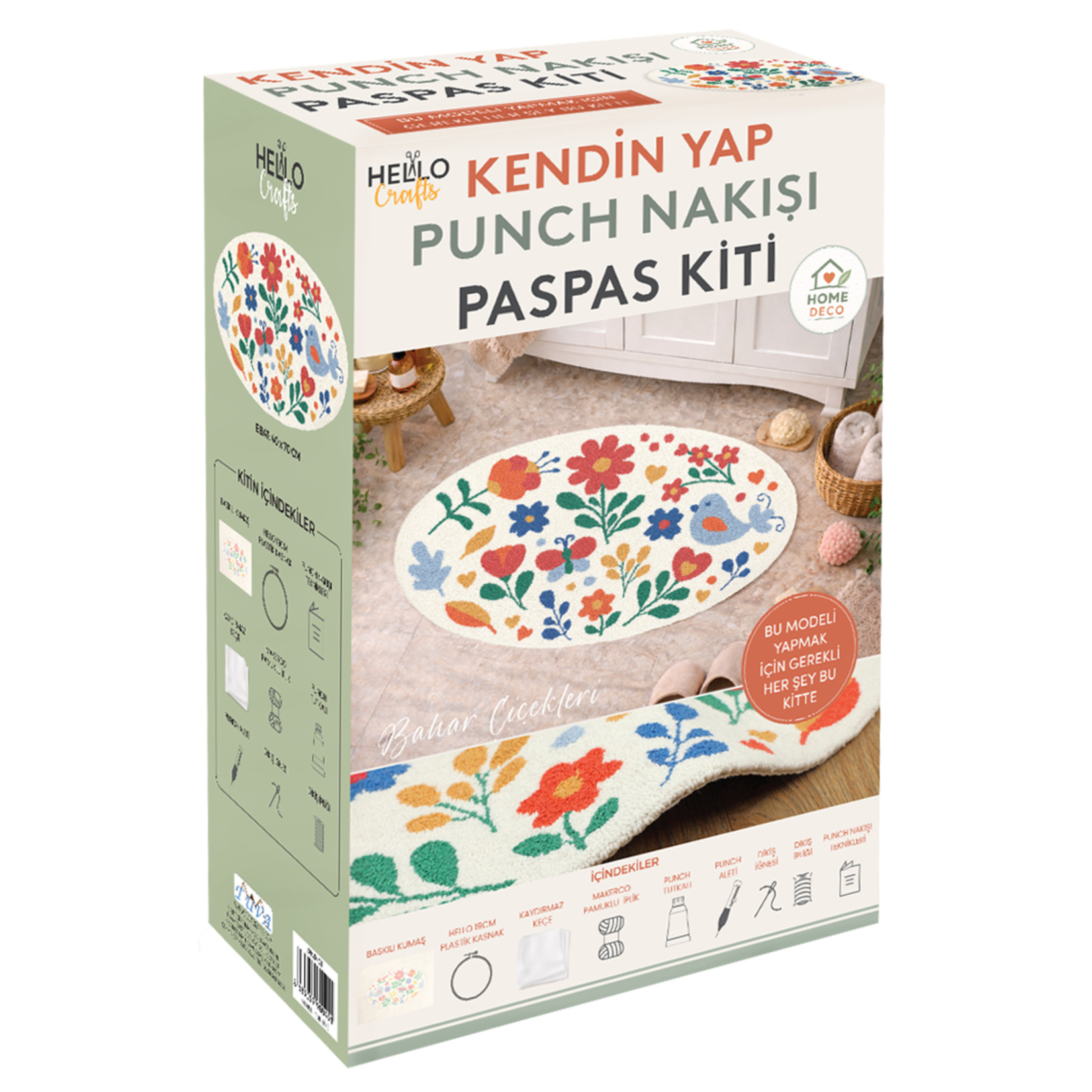 Hello Crafts Punch Banyo Paspası Kiti - Görsel 2