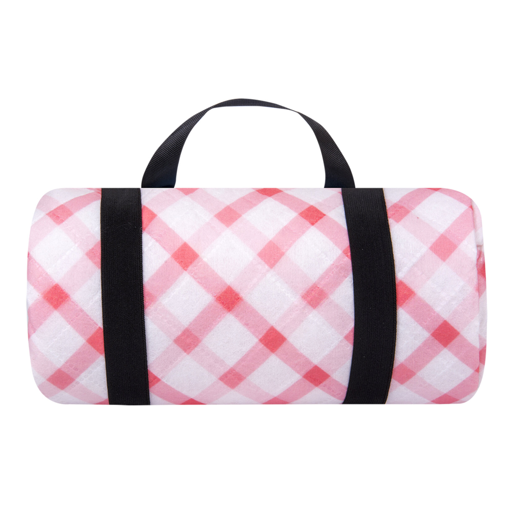 Fibril Çantalı Ekose Piknik Örtüsü 150x150 Cm - Görsel 2