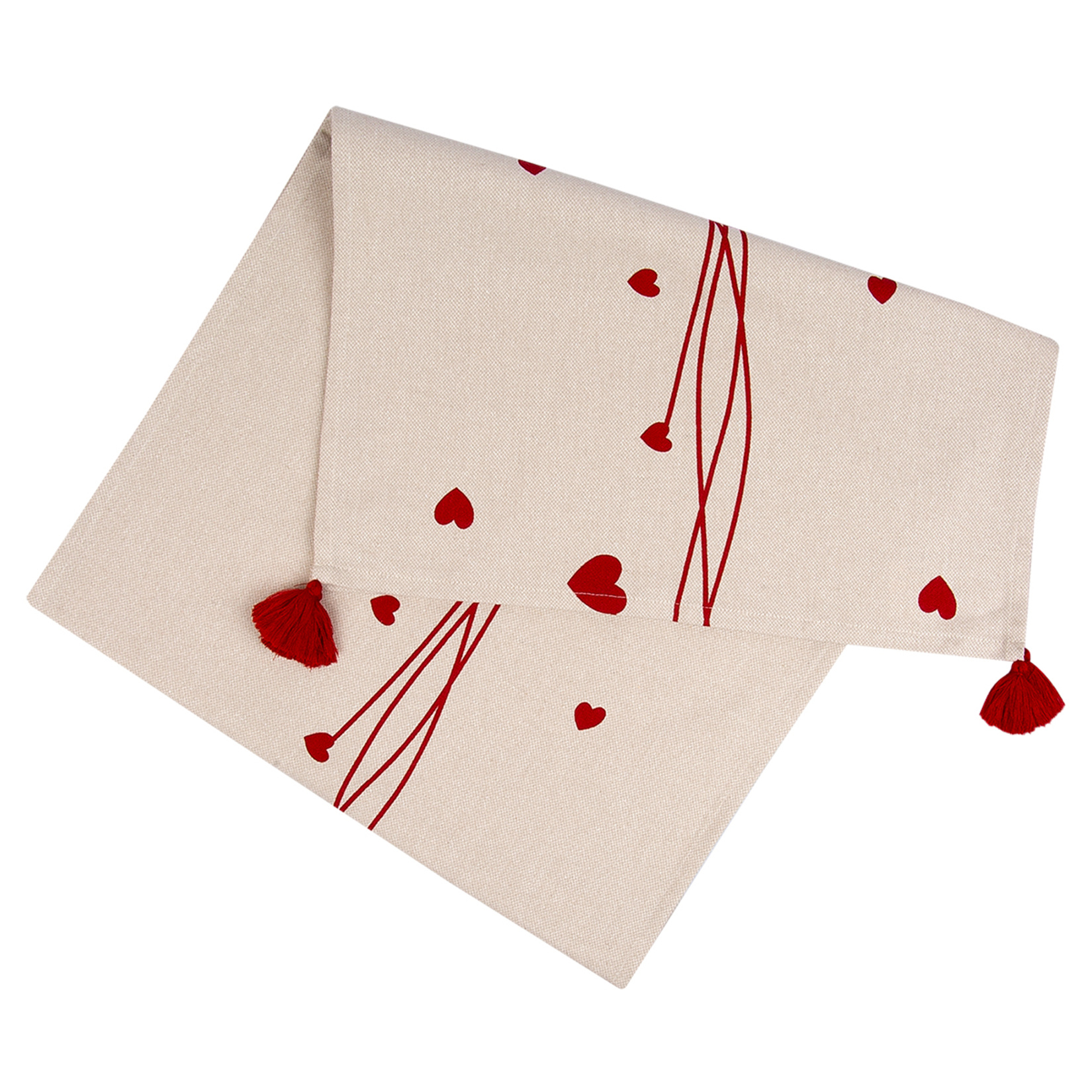 Samteks Faralya Sevgililer Günü Runner 45 x 140 Cm