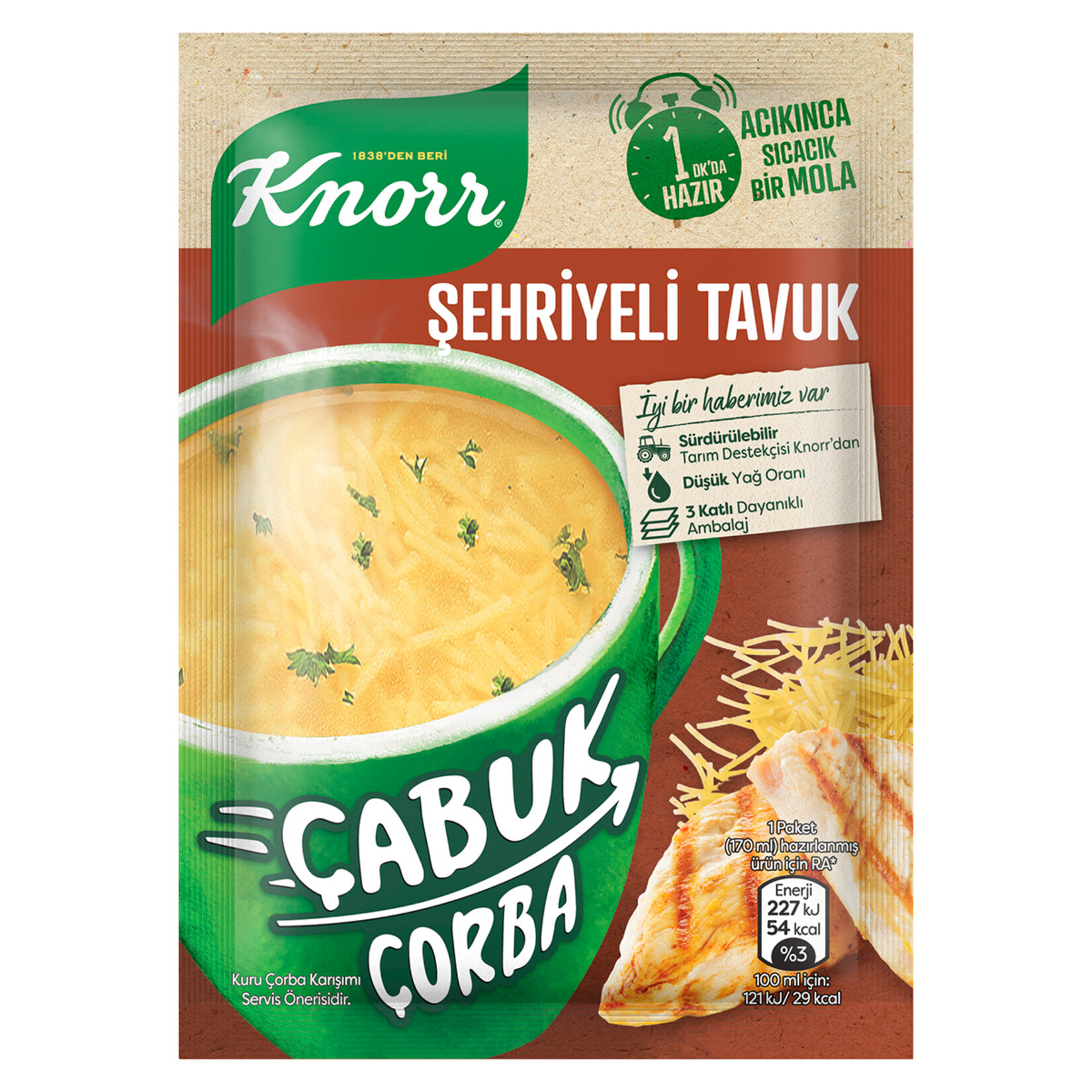Knorr Çabuk Çorba Şehriyeli Tavuk 17 G - Görsel 1