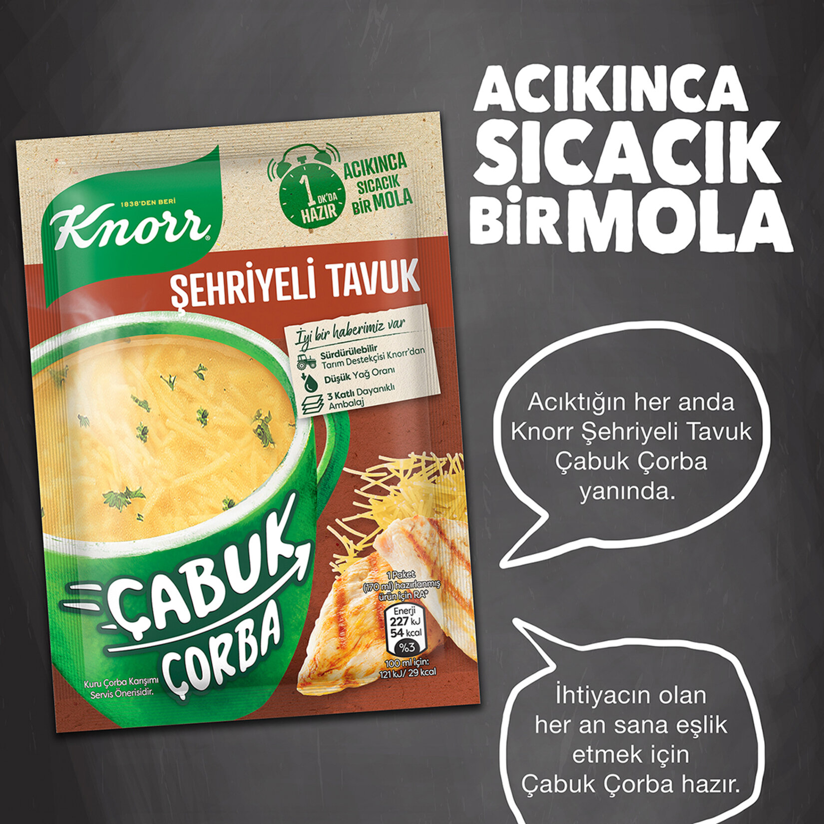 Knorr Çabuk Çorba Şehriyeli Tavuk 17 G - Görsel 3