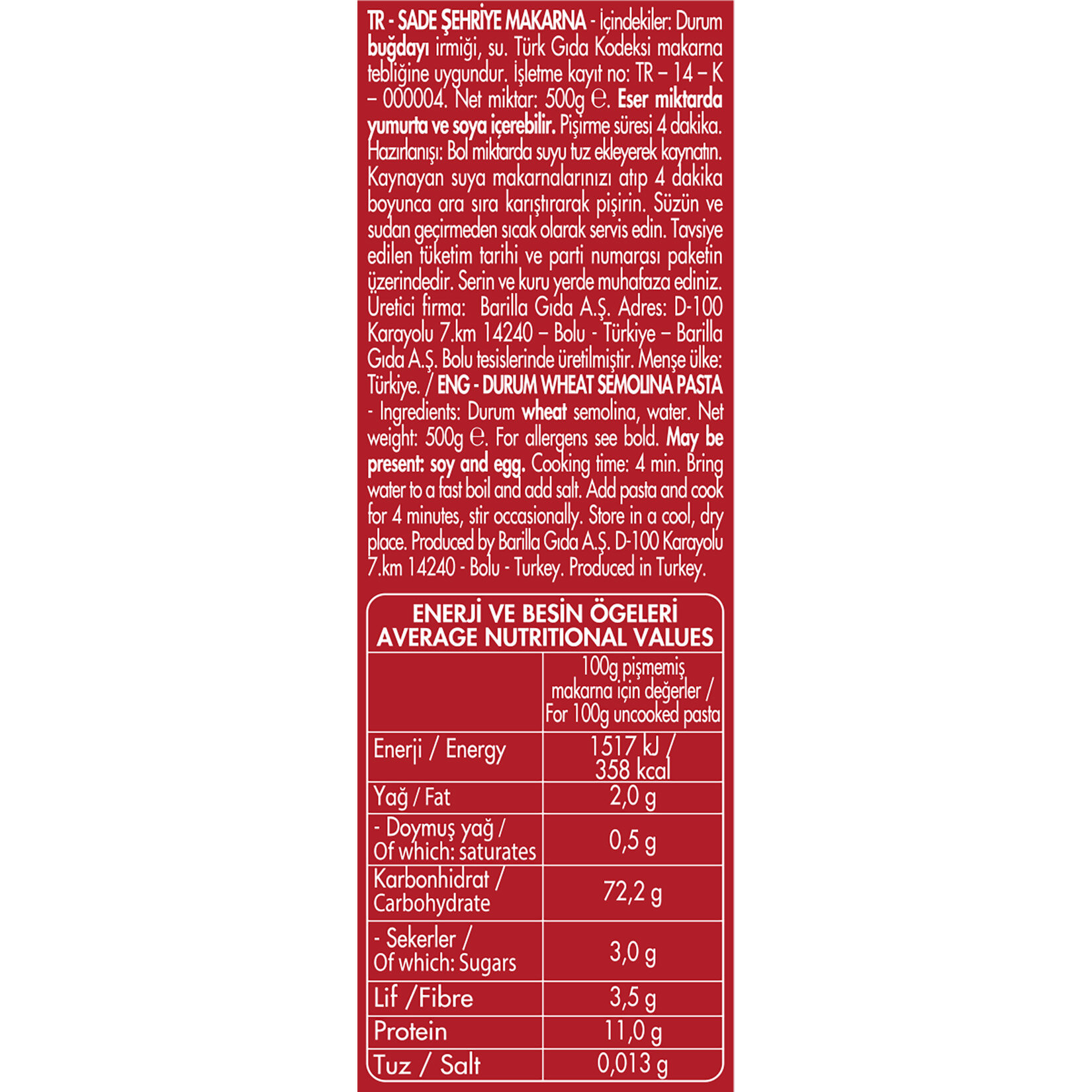 Filiz Tel Şehriye 500 G - Görsel 4