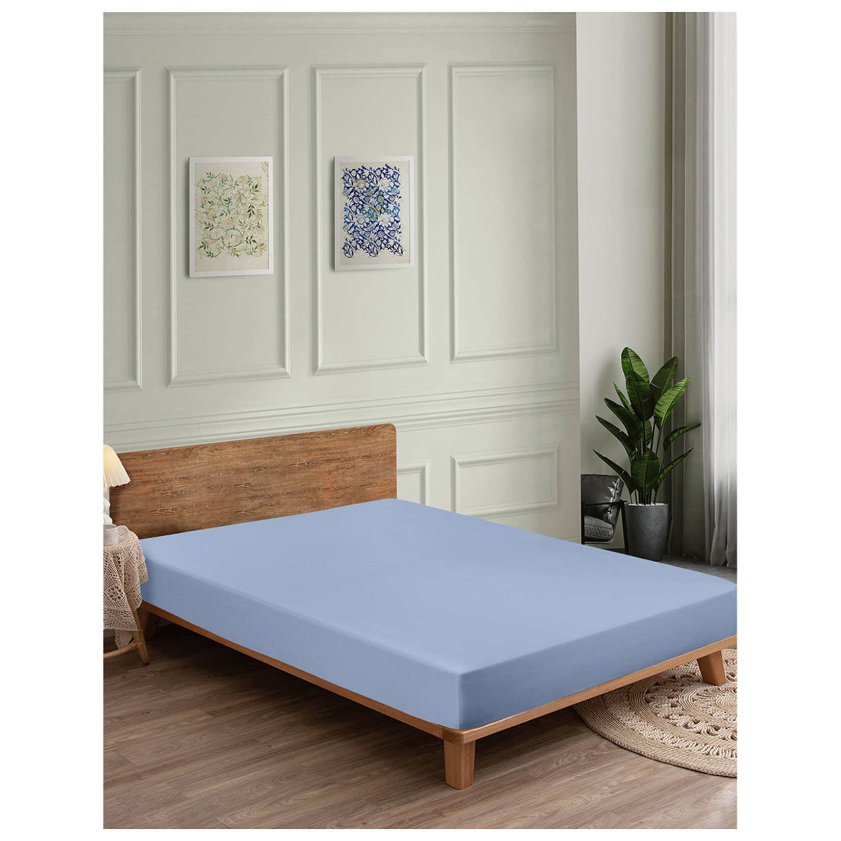 Miss Viola Çift Kişilik Penye Çarşaf 160 x 200 Cm - Görsel 3