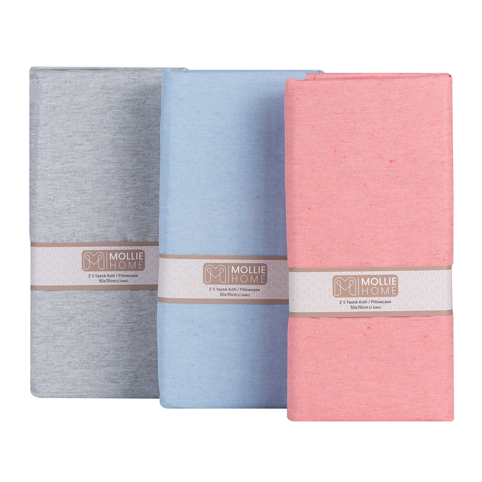 Mollie Home 2'li Dokuma Yastık Kılıfı 50 x 70 Cm