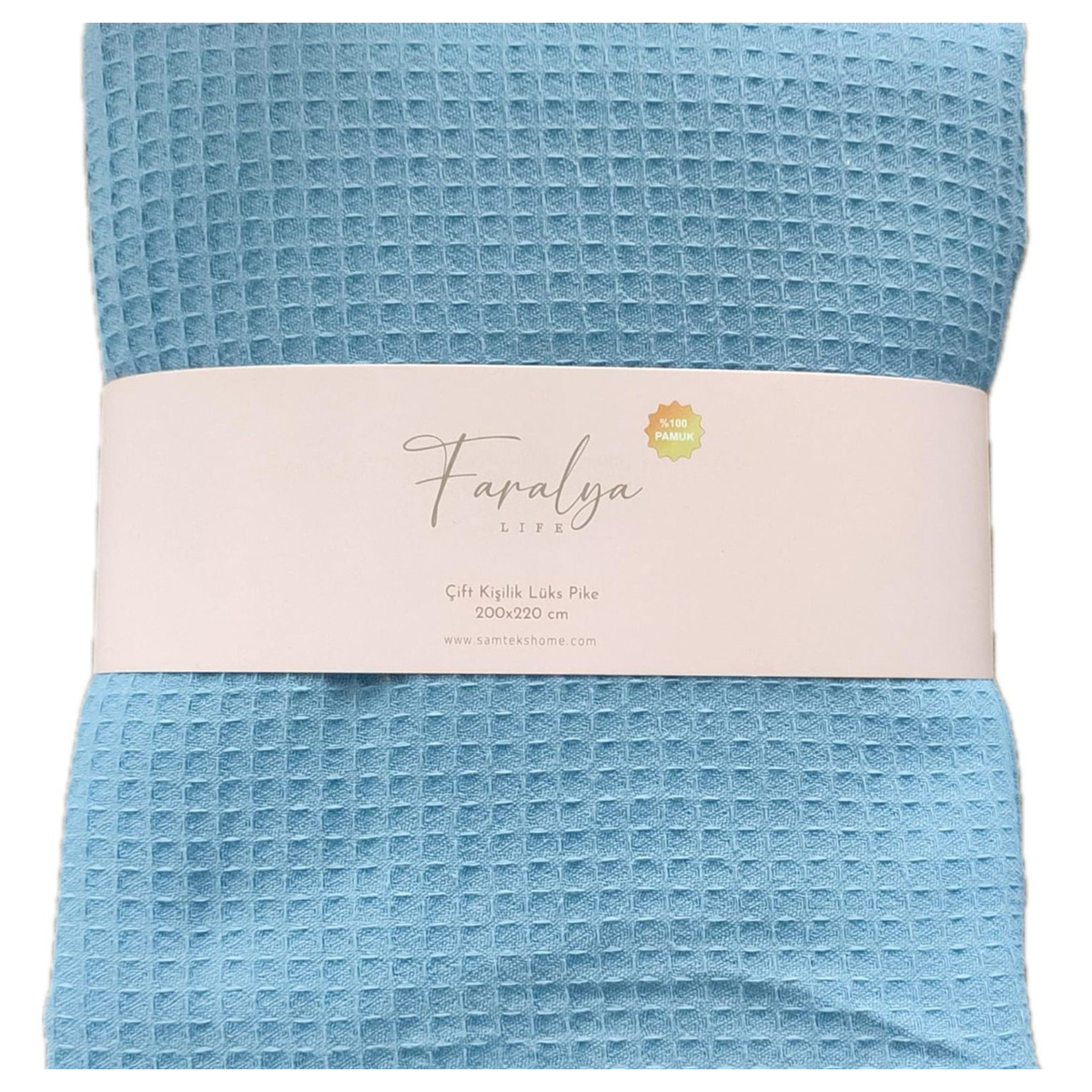 Samteks Faralya Çift Kişilik Müslin Pike 200 x 230 Cm