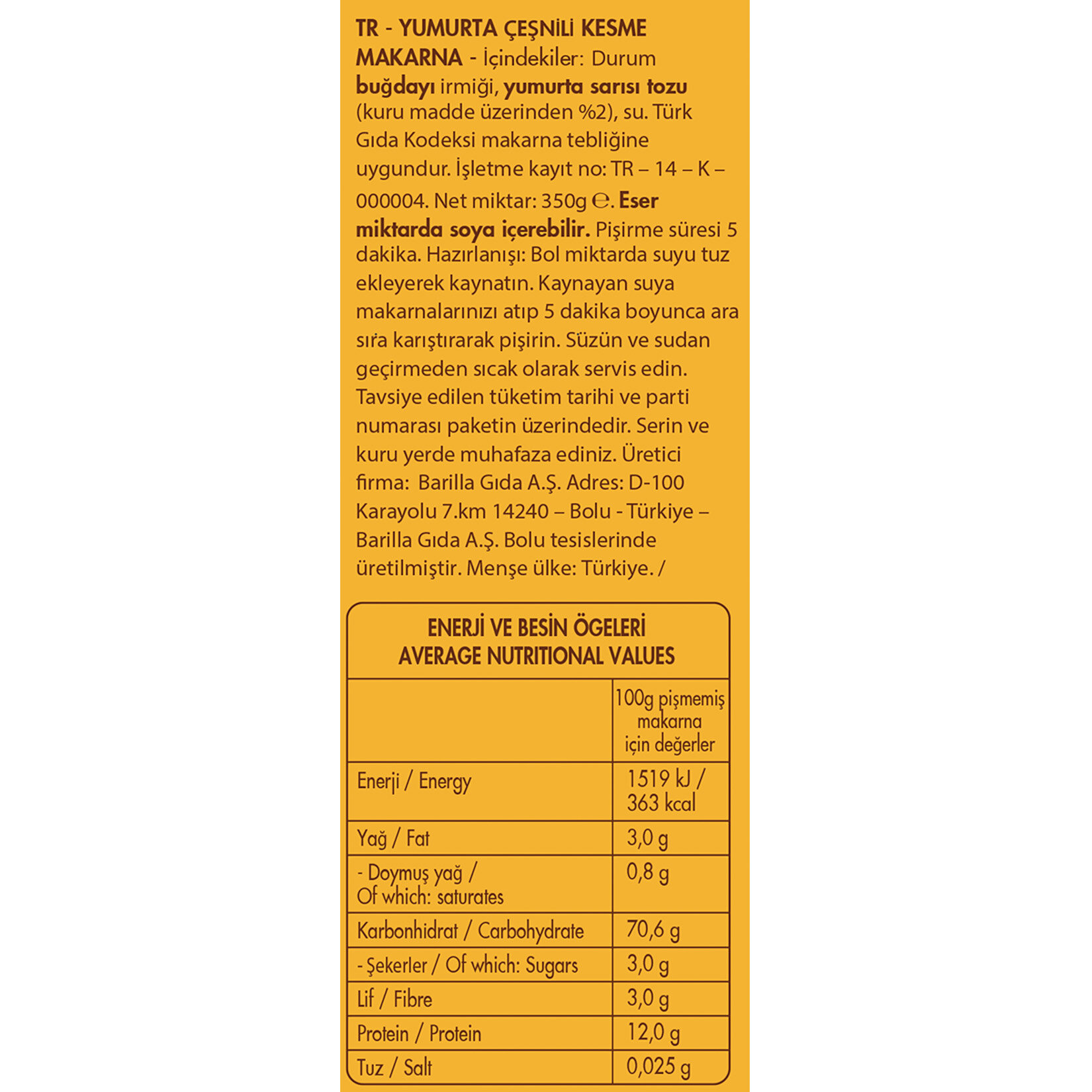 Filiz Yumurtalı Kırpık Makarna 350 G - Görsel 4