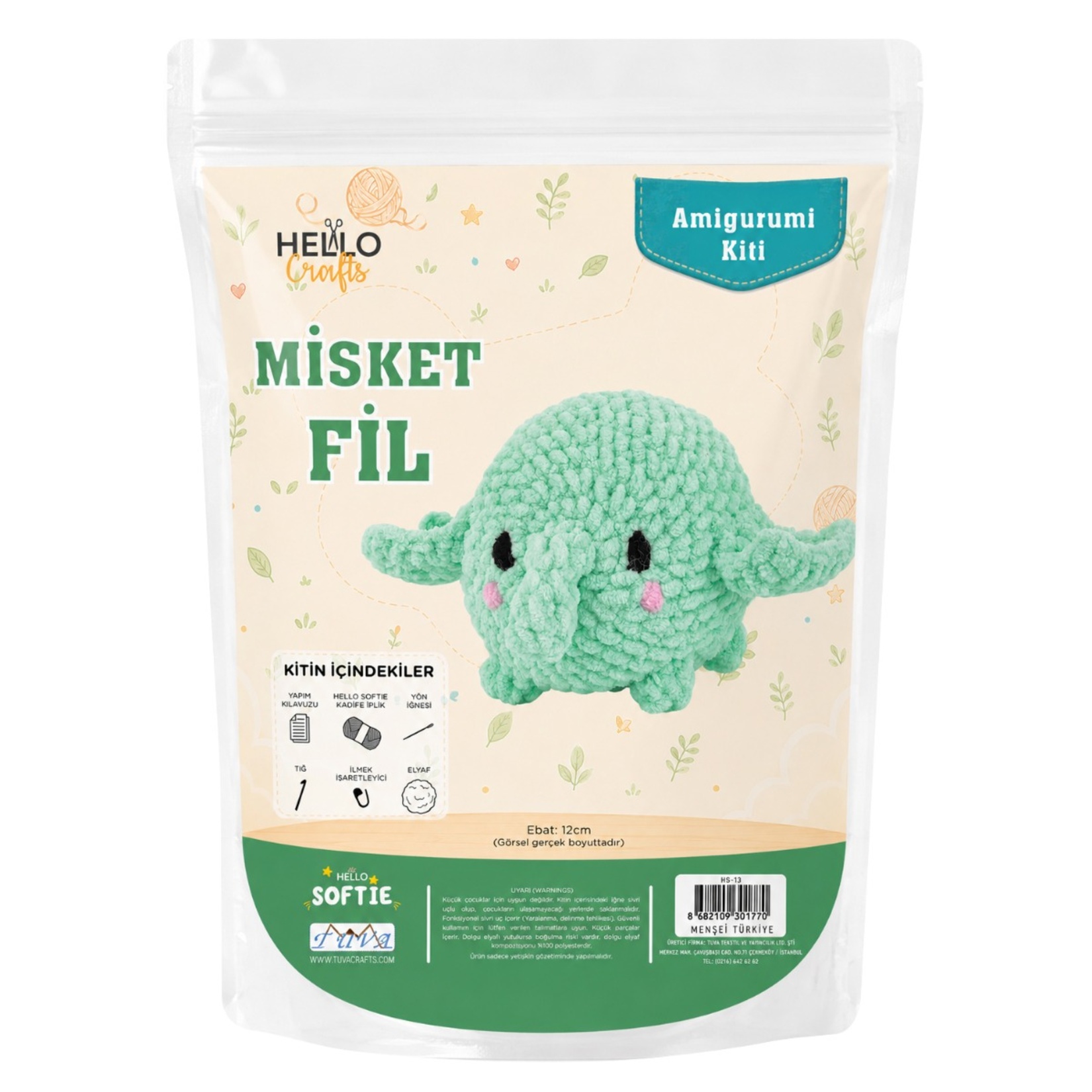 Tuva Velvet Kadife Amigurumi Kiti - Görsel 2