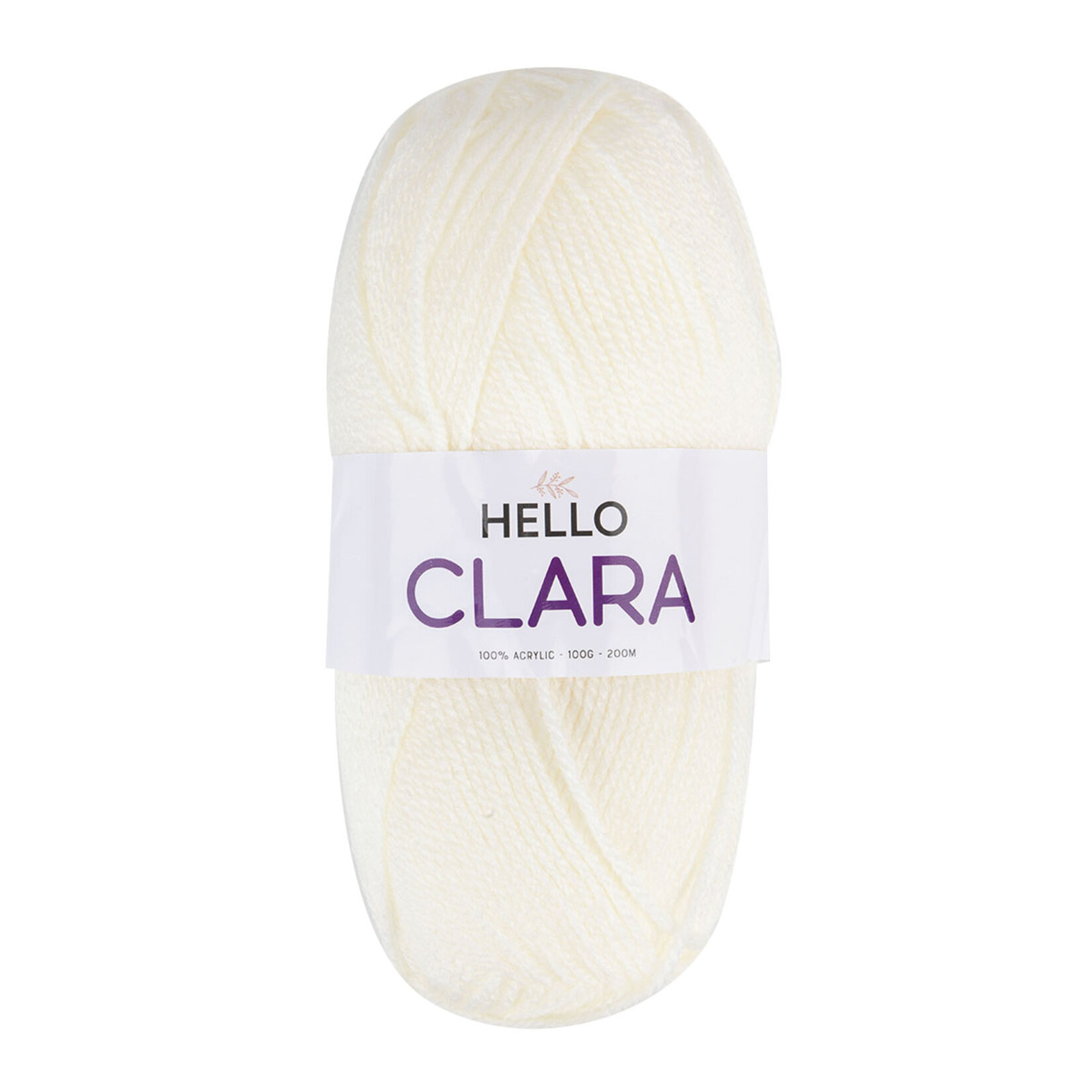 Tuva Hello Clara Örgü İpliği 100G(200m) Beyaz