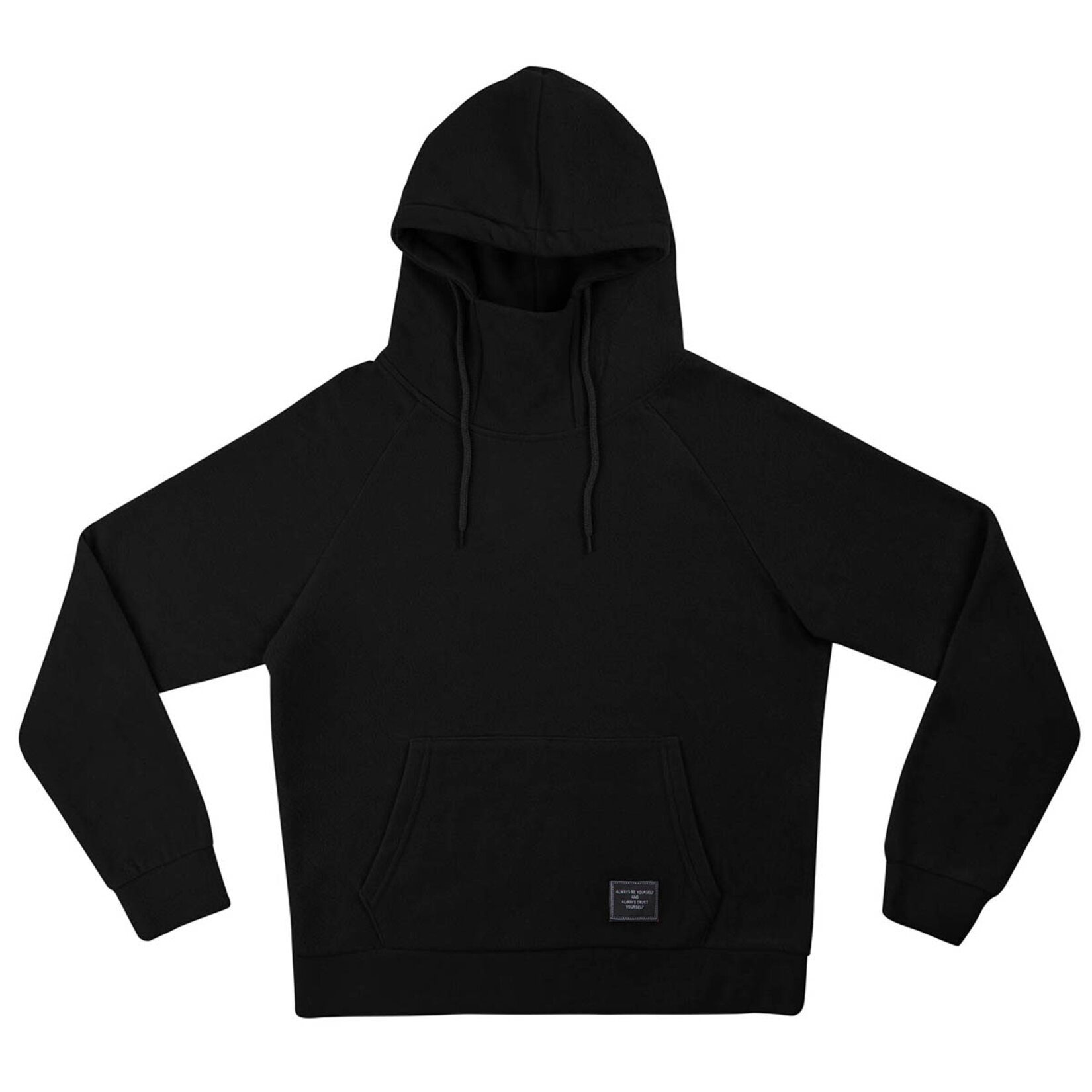 Nap Kadın Kapüşonlu Dik Yaka Polar Siyah XL