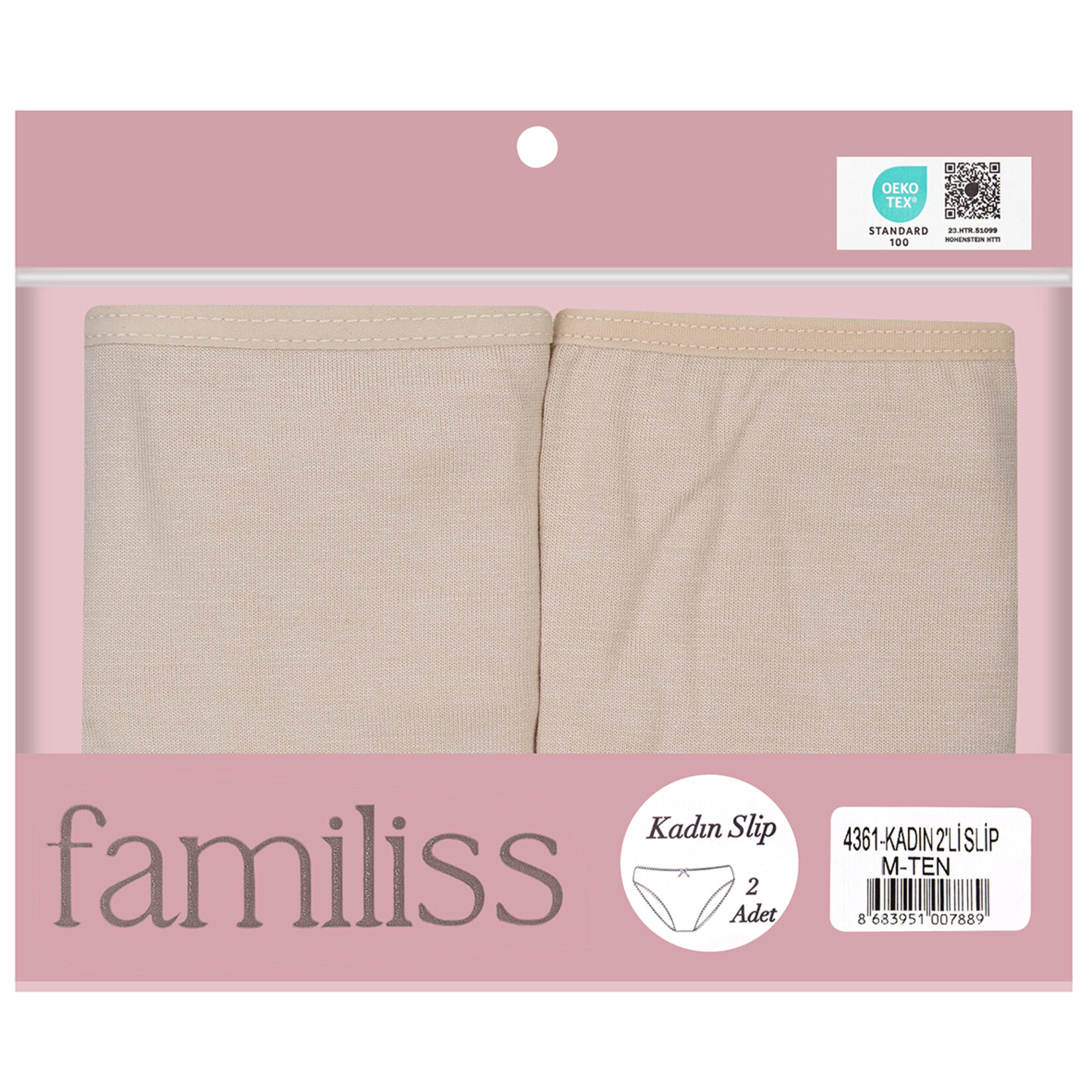 Familiss Kadın Külot M Ten 2'li