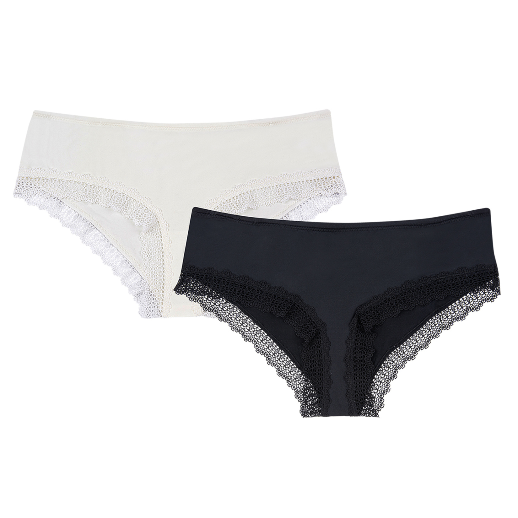 Body Pure 2'li Dantel Kenarlı Hipster S