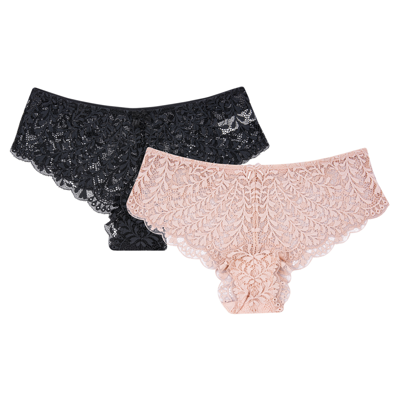 Body Pure 2'li Dantelli Hipster L