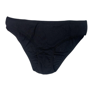 Yaase Siyah-Bordo Kadın Slip 2'li Slip XL