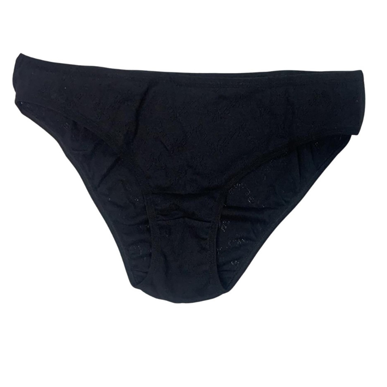 Yaase Siyah-Bordo Kadın Slip 2'li Slip M