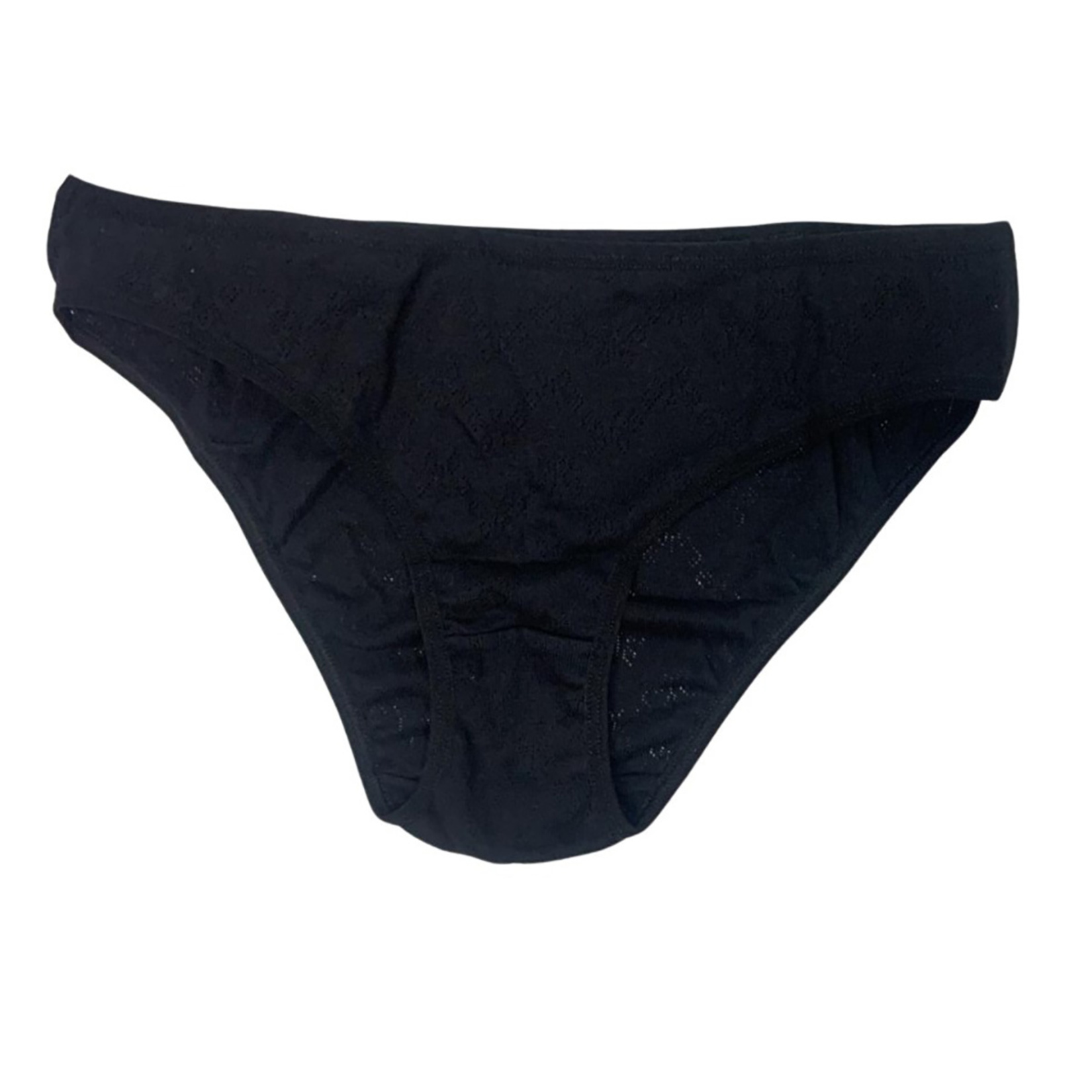 Yaase Siyah-Bordo Kadın Slip 2'li Slip L