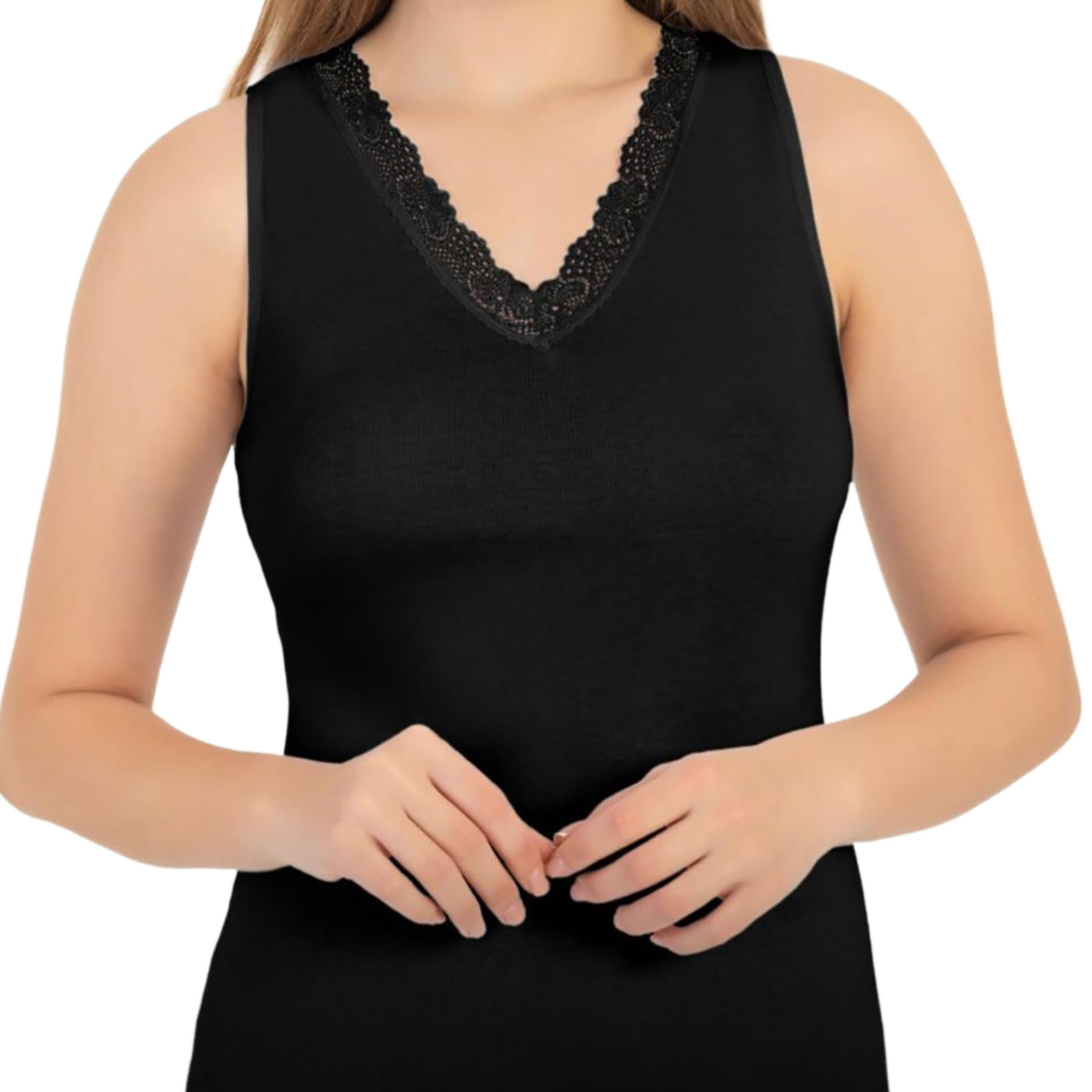 Yaase Dantelli Atlet Siyah L