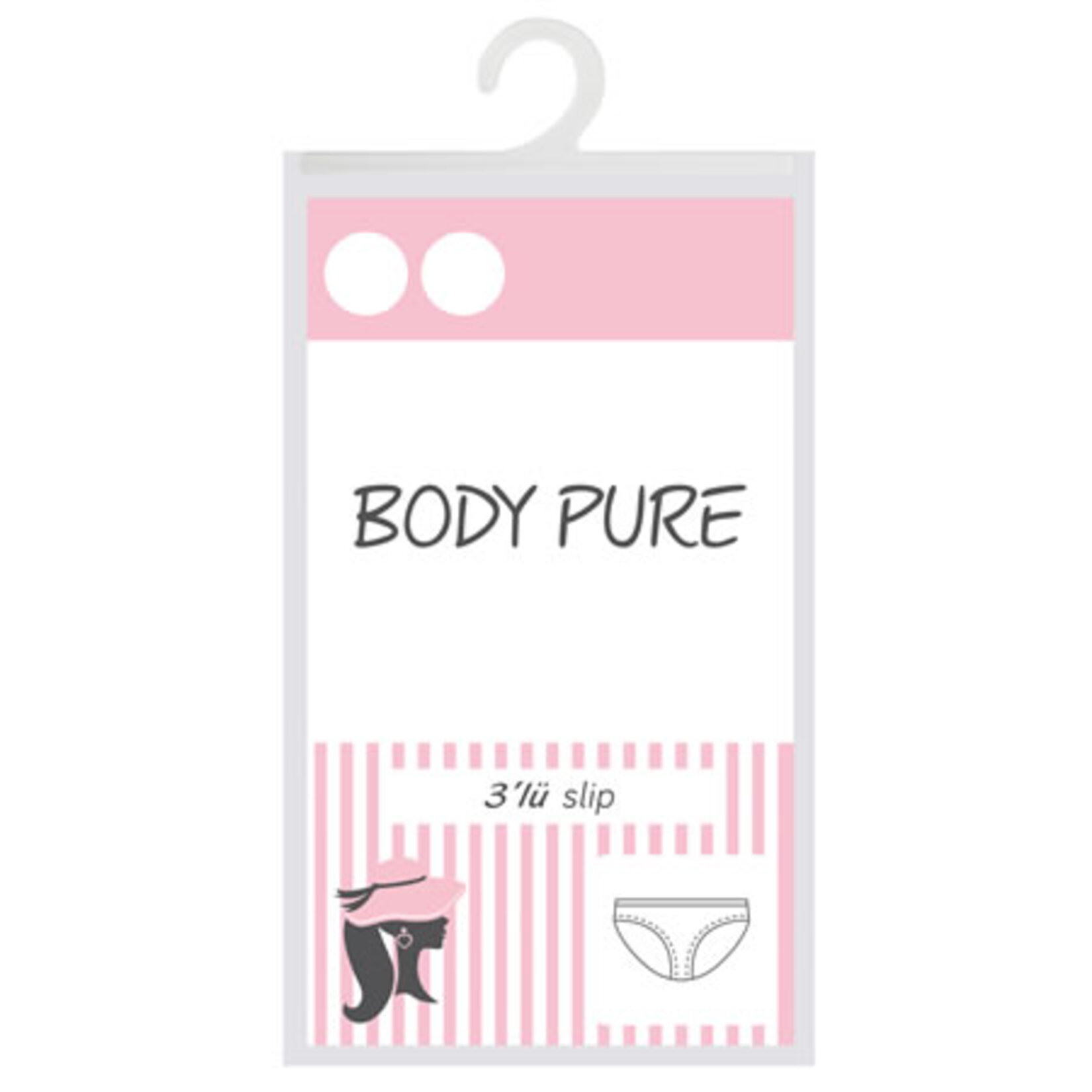Body Pure&nbsp;Kadın 3'Lü Düşük Bel Slip Ekru S - Görsel 1