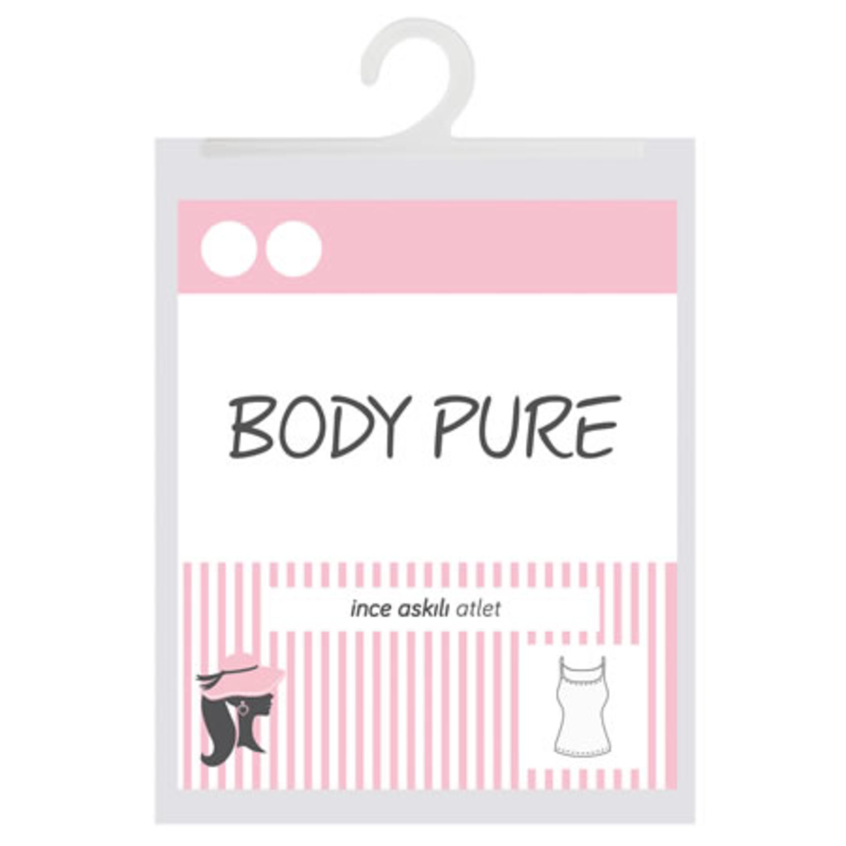 Body Pure Kadın Atlet Ekru XL