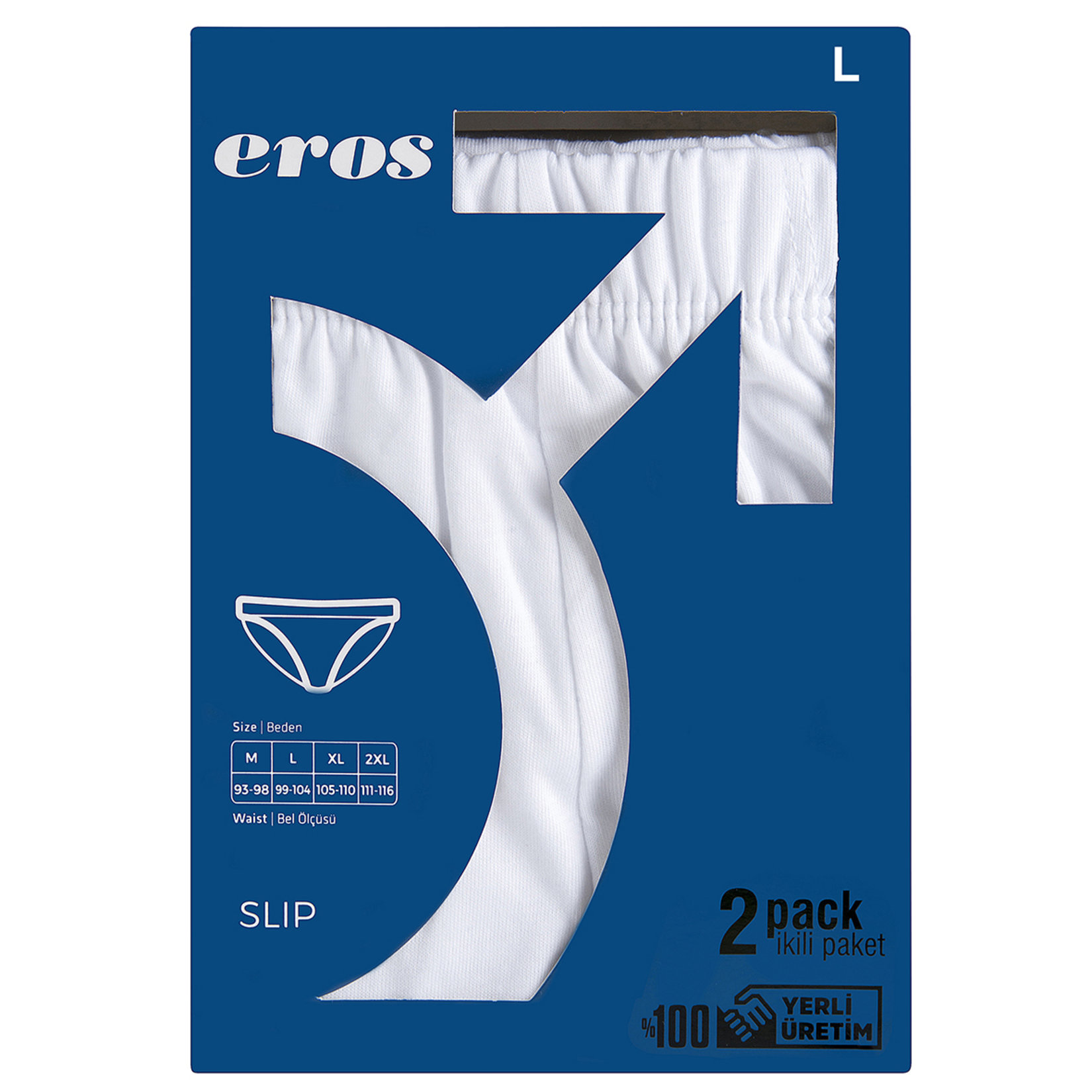 Eros Erkek Slıp 2'Li Byz L