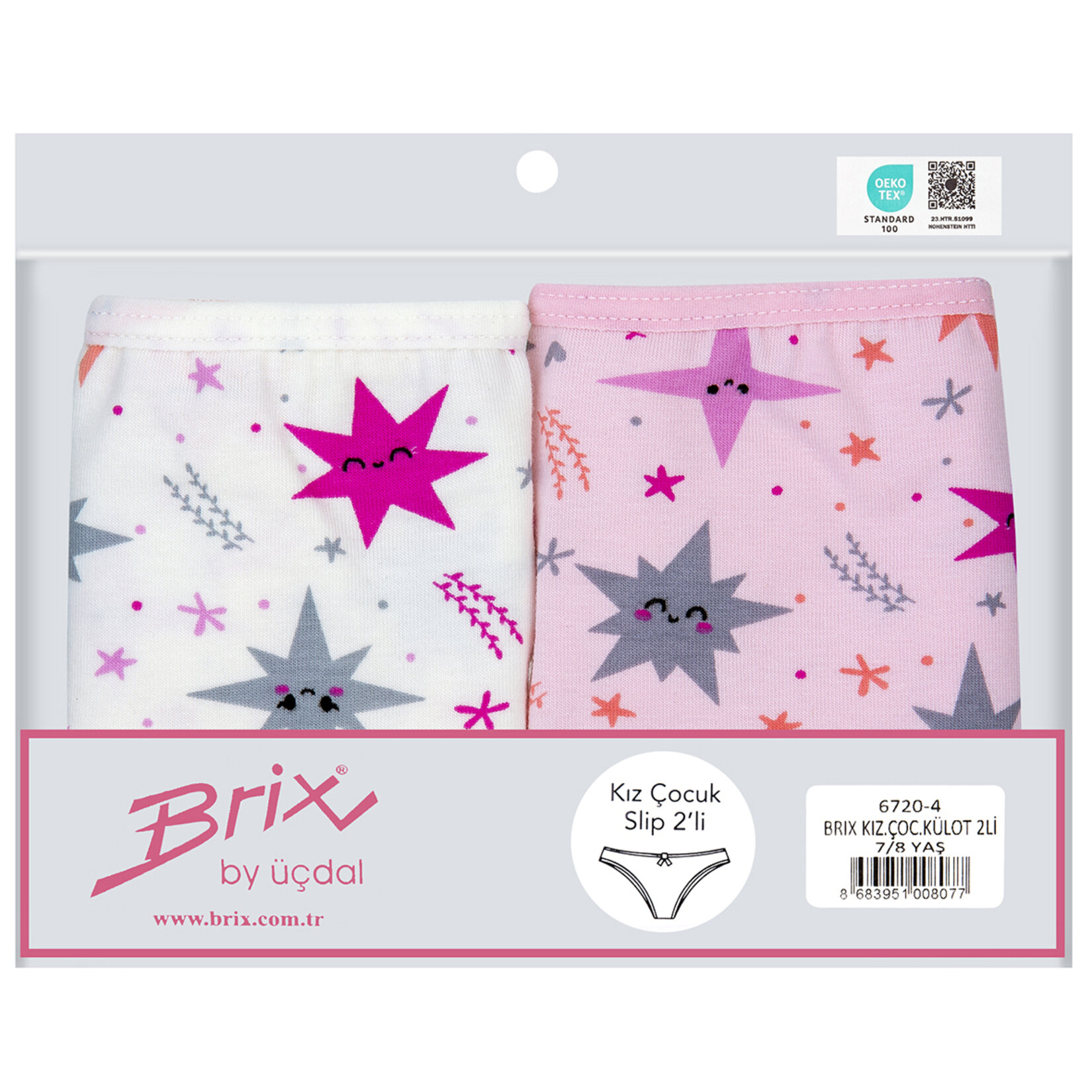Brıx 2'Li Kız Çocuk Külot A&ü - Görsel 1