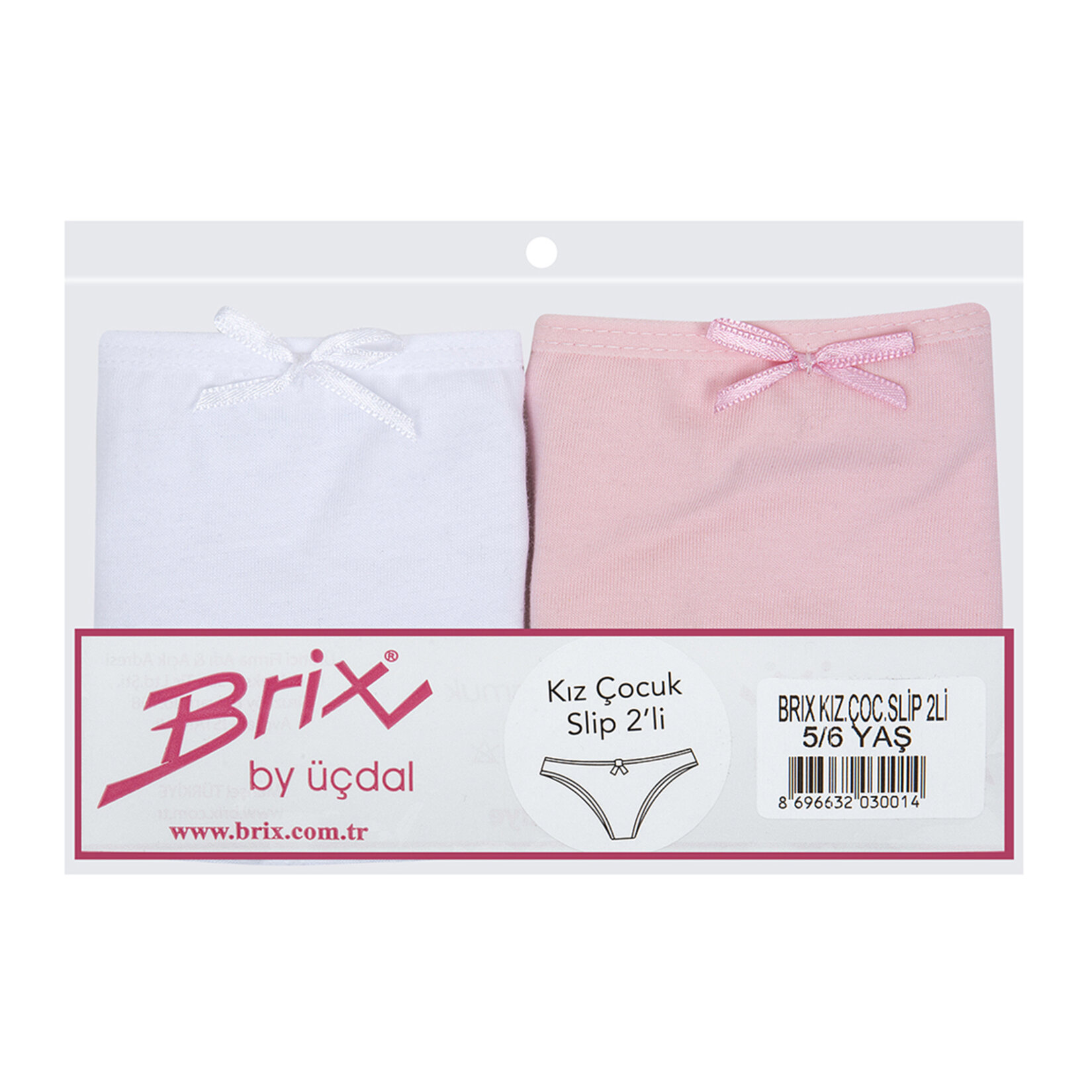 Brix Kız Çocuk Slip 2Li - Görsel 2