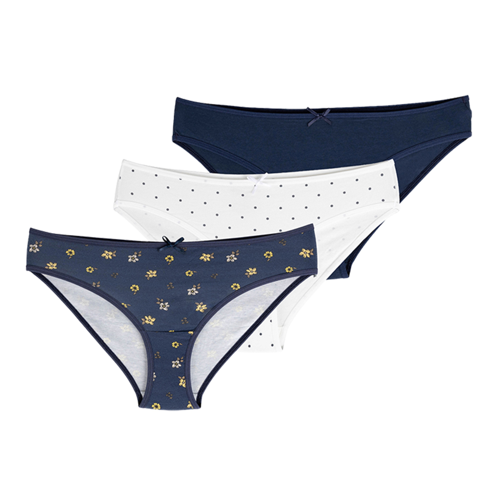 Bolero Desenli 3'lü Kadın Slip S-XL