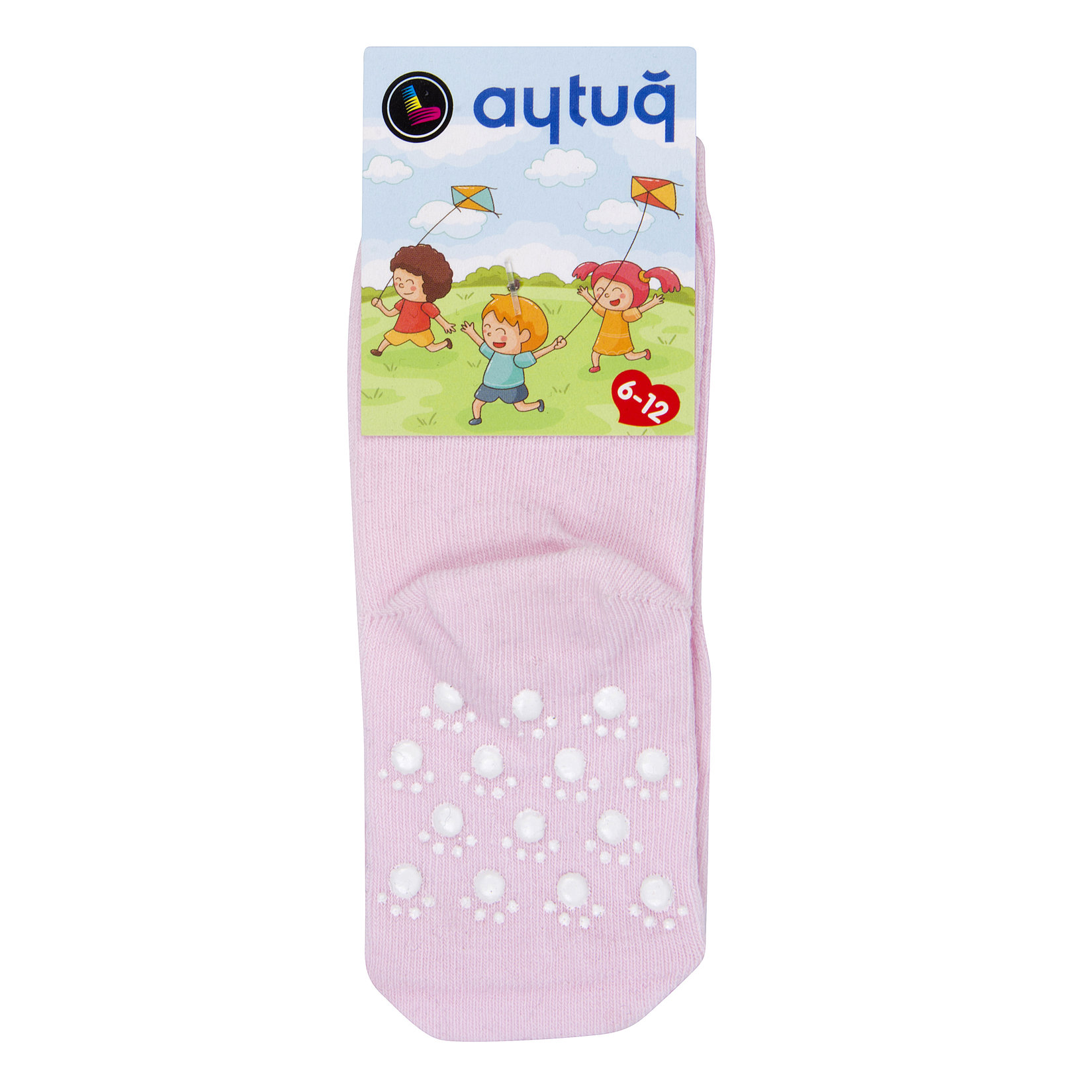 Aytuğ Kaydırmaz Kız Bebek Corabı 2'Li 6-12 Ay