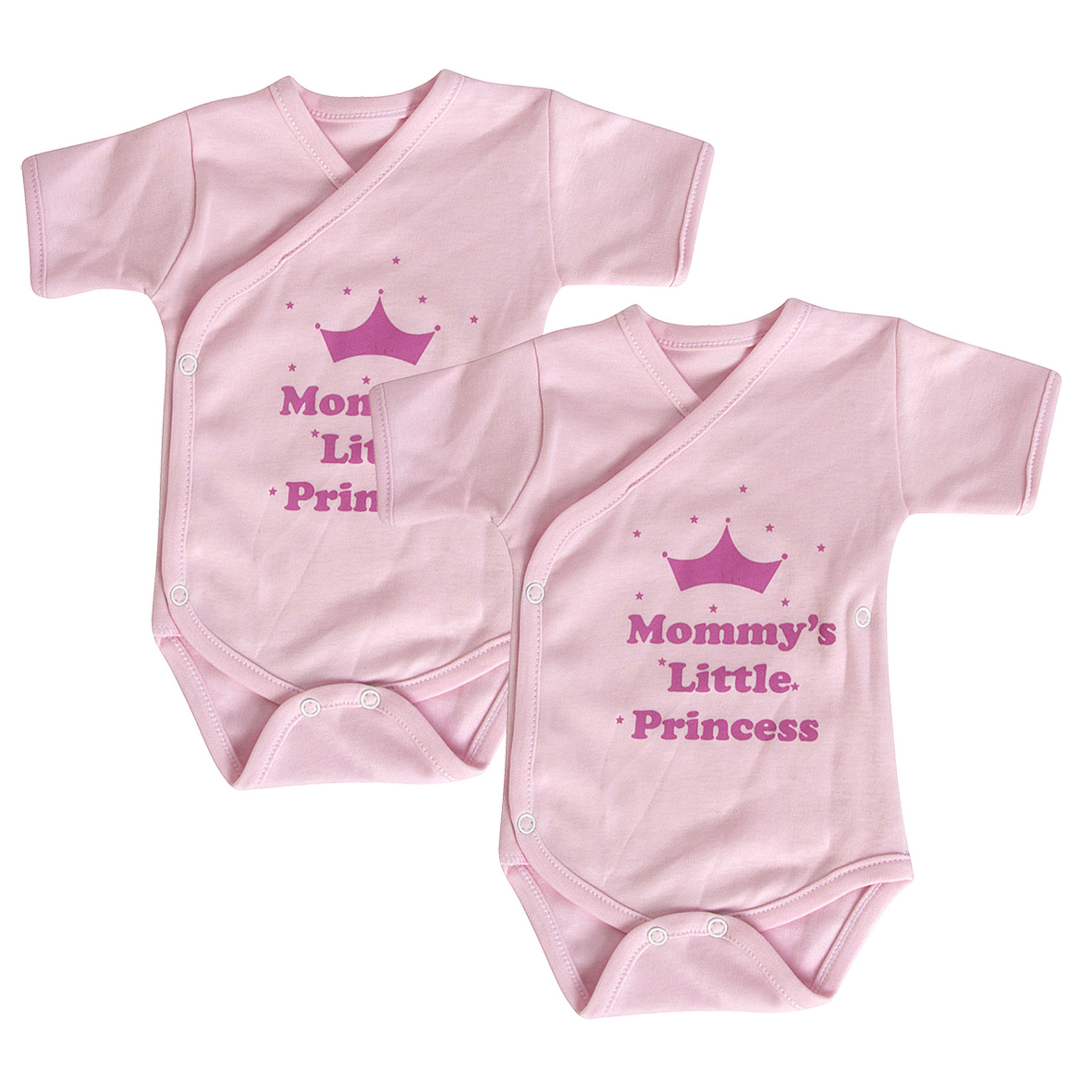 Kardelen Bebe Kısa Kol Kruvaze Body 2'li Pembe