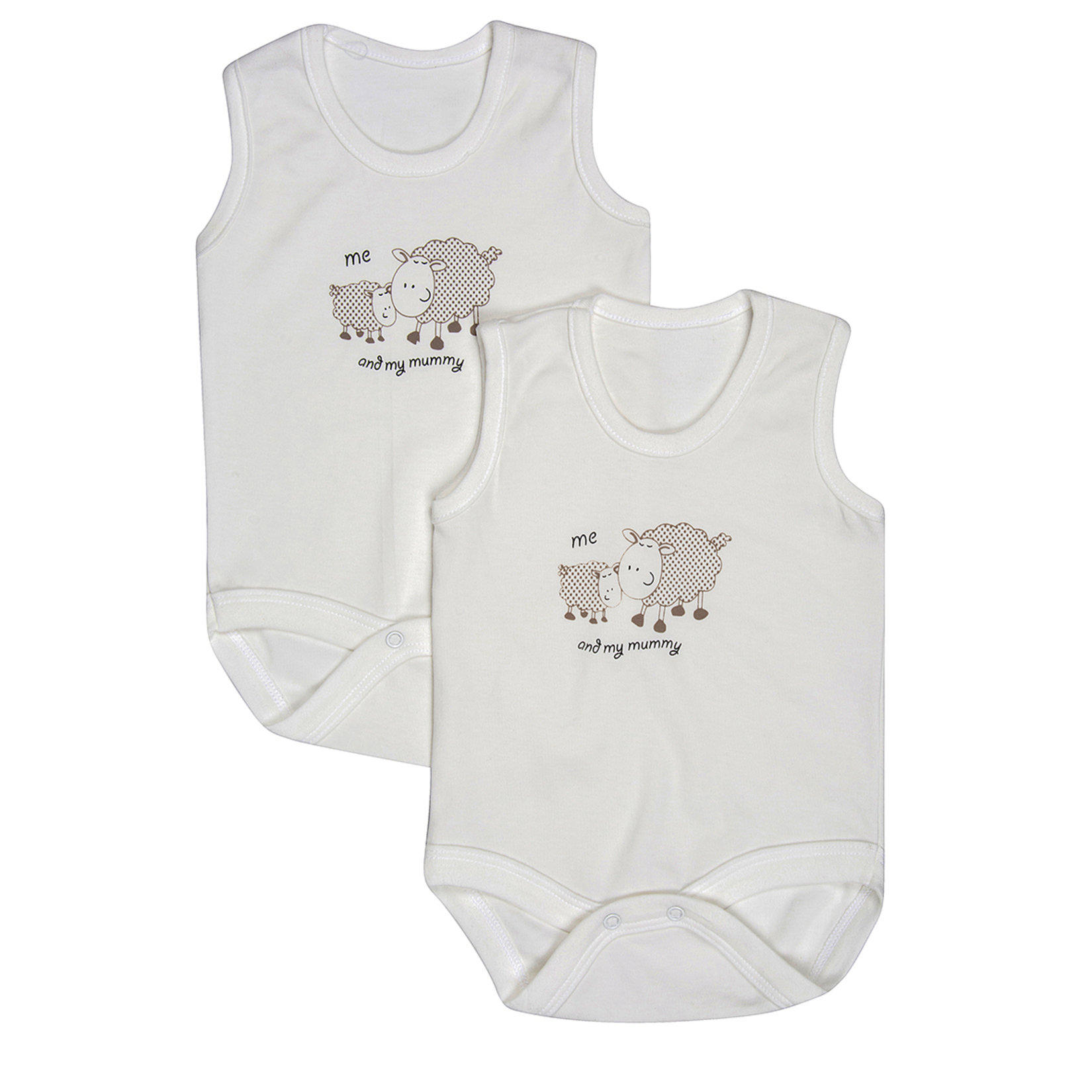 Kardelen Bebe Kolsuz Body 2'li Krem 0-24 Ay
