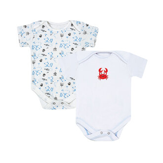 Kardelen Bebe 2'li Kısa Kol Body Erkek 3-6 Ay