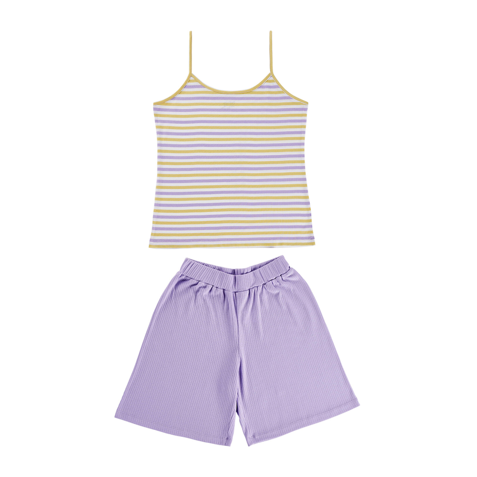 Brix Kadın İnce Askılı Pijama Takımı Lila M