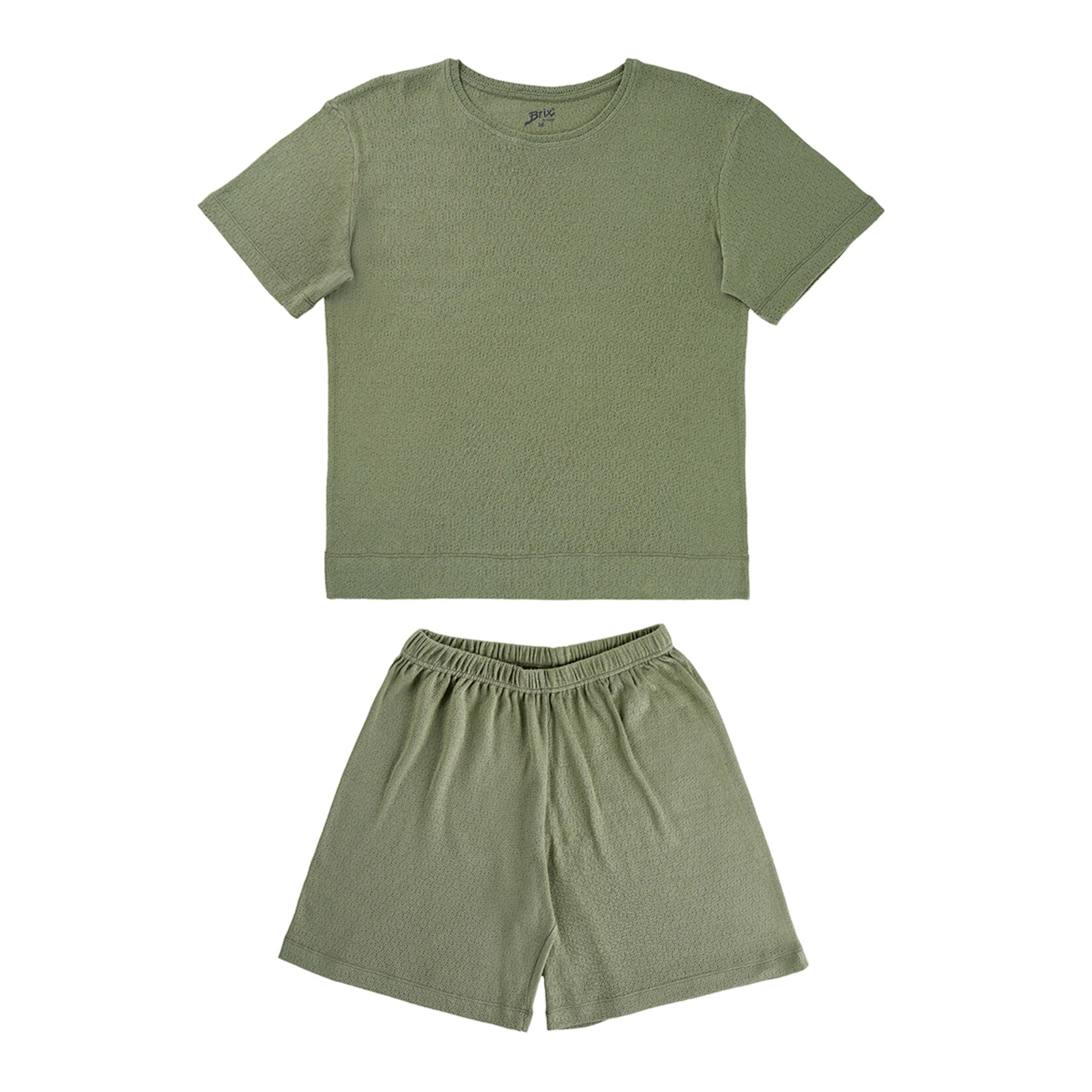Brix Kadın Pamuk Pijama Takımı Yeşil S