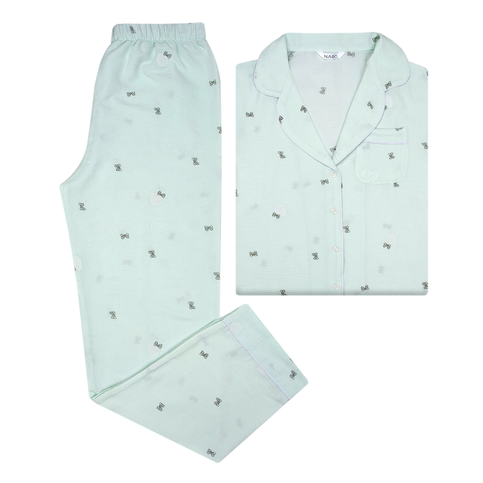 Nap Kadın Düğmeli Pijama Takım Fiyonk M