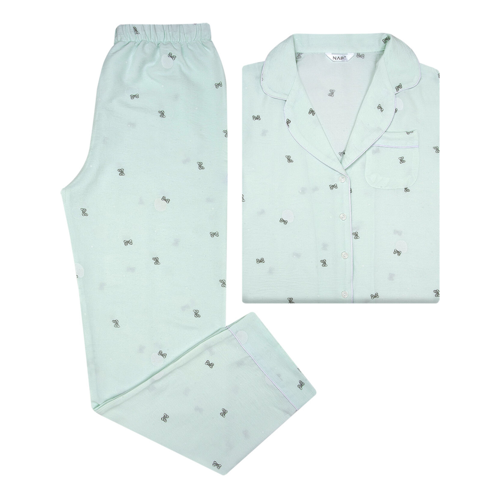 Nap Kadın Düğmeli Pijama Takım Fiyonk L