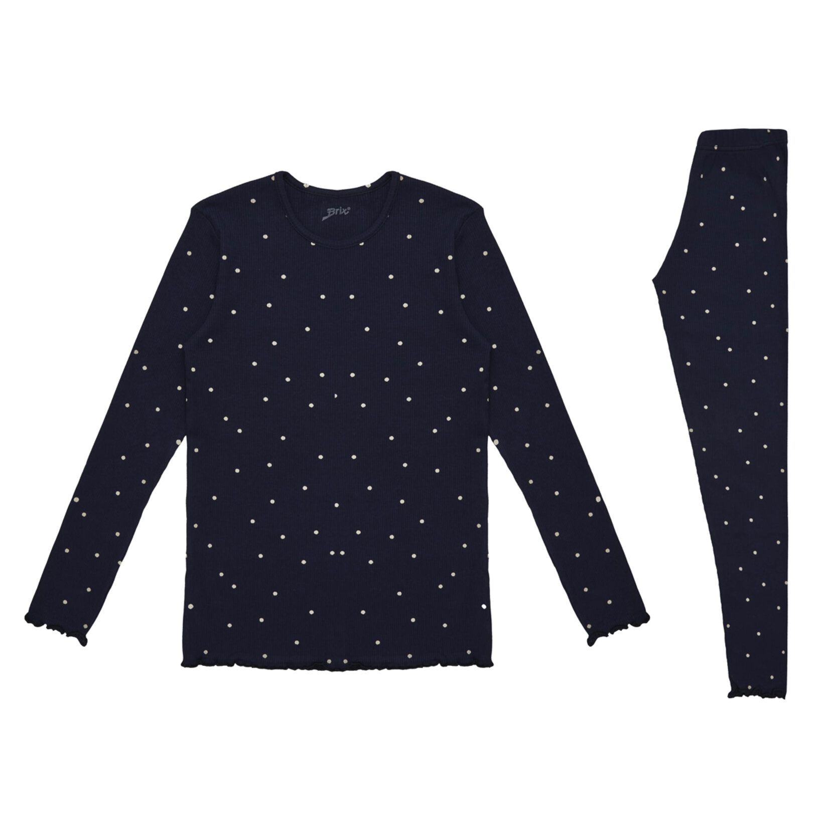 Brix Kız Çocuk Fitilli Taytlı Takım Lacivert 7-8 