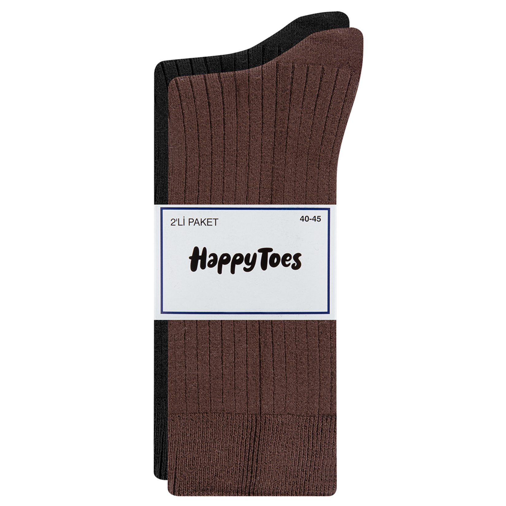Happy Toes Ribli Soft Soket Çorap 2'li 40-45 - Görsel 1