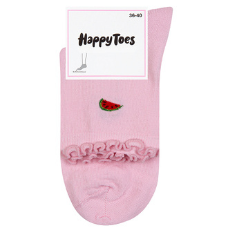 Happy Toes Kadın Fırfırlı Meyve Desenli Çorap 36-40