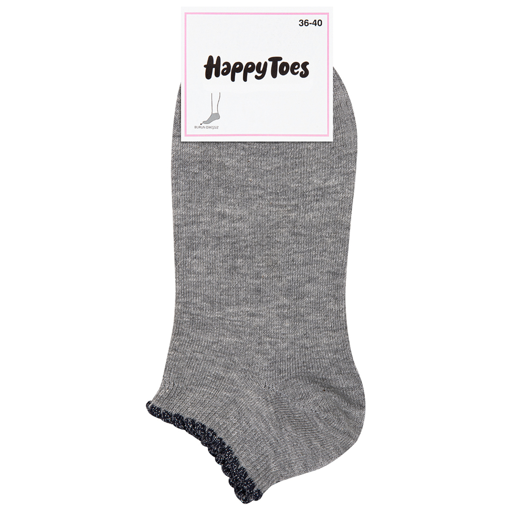 Happy Toes Kadın Sim Pikotlu Patik Çorap 36-40 - Görsel 1