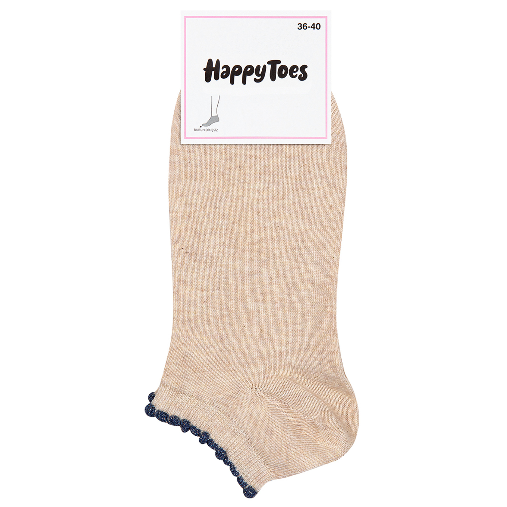 Happy Toes Kadın Sim Pikotlu Patik Çorap 36-40 - Görsel 2