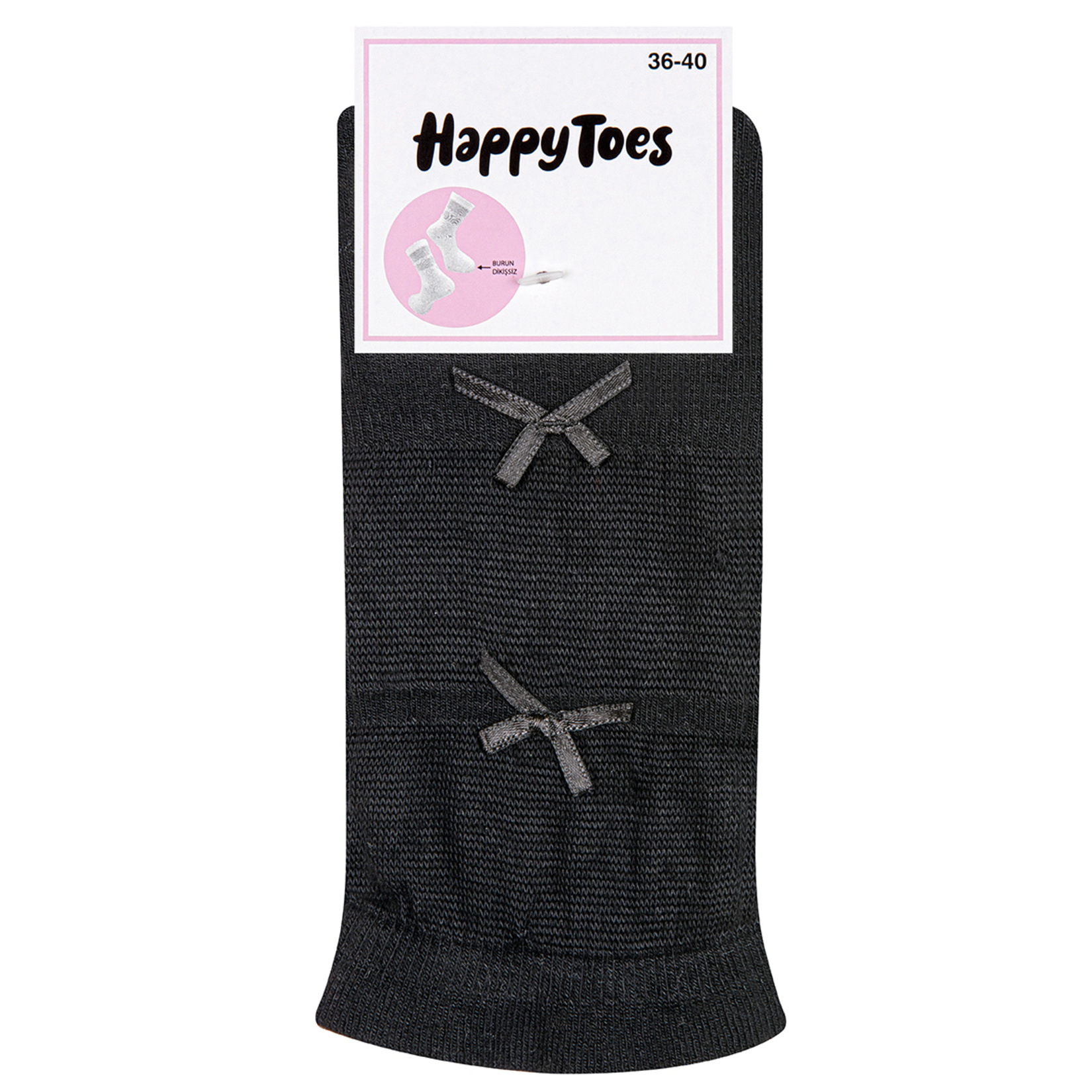 Happy Toes Kadın Fiyonklu Çorap 36-40 - Görsel 2