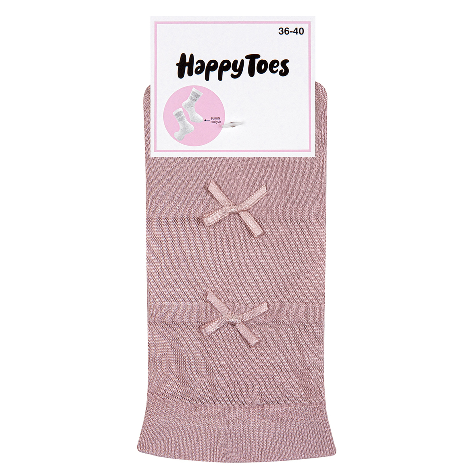 Happy Toes Kadın Fiyonklu Çorap 36-40 - Görsel 3