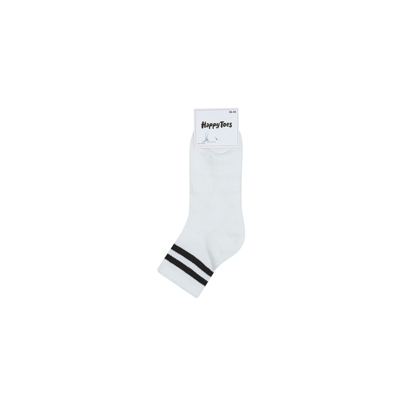 Happy Toes Havlu Yarım Soket Spor Çorap 36-40 - Görsel 3
