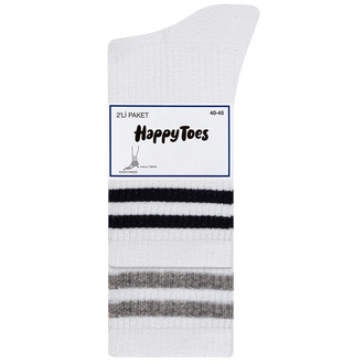Happy Toes Erkek Havlu Spor Çorap 2'li 40/45