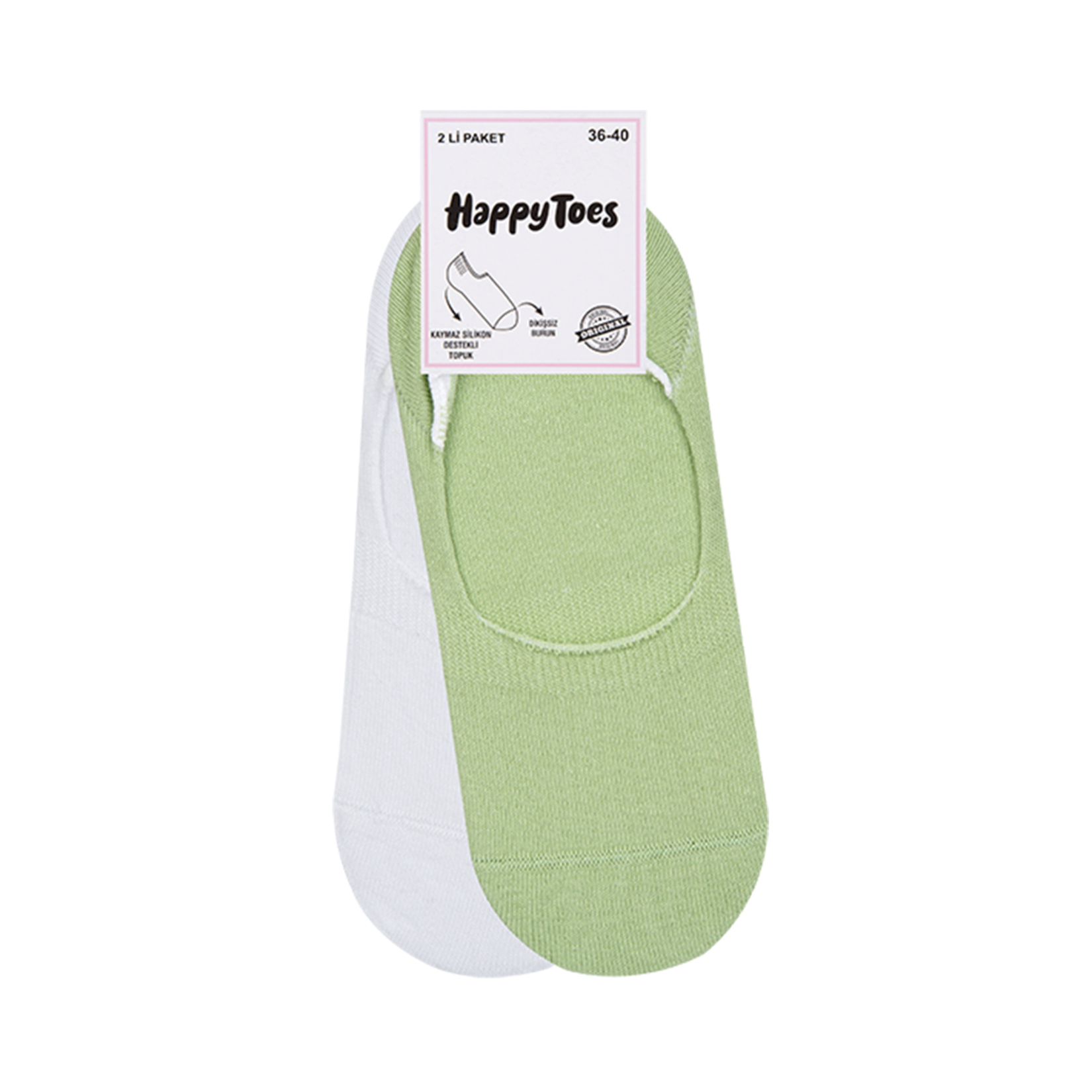 Happy Toes Kadın Babet Çorap 2'li 36-40 - Görsel 4